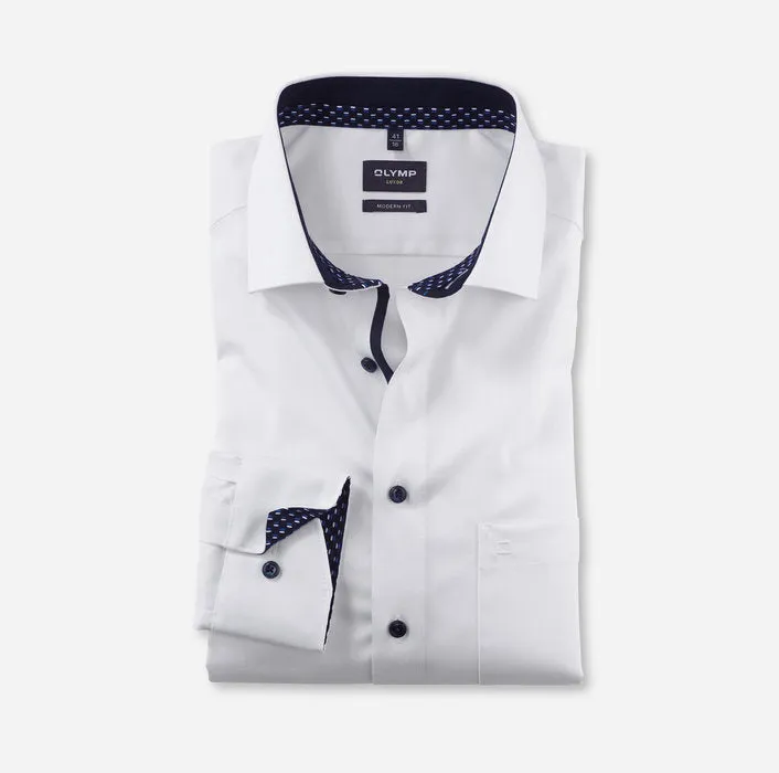 OLYMP Luxor Modern Fit Business Shirt Global Kent White 1262