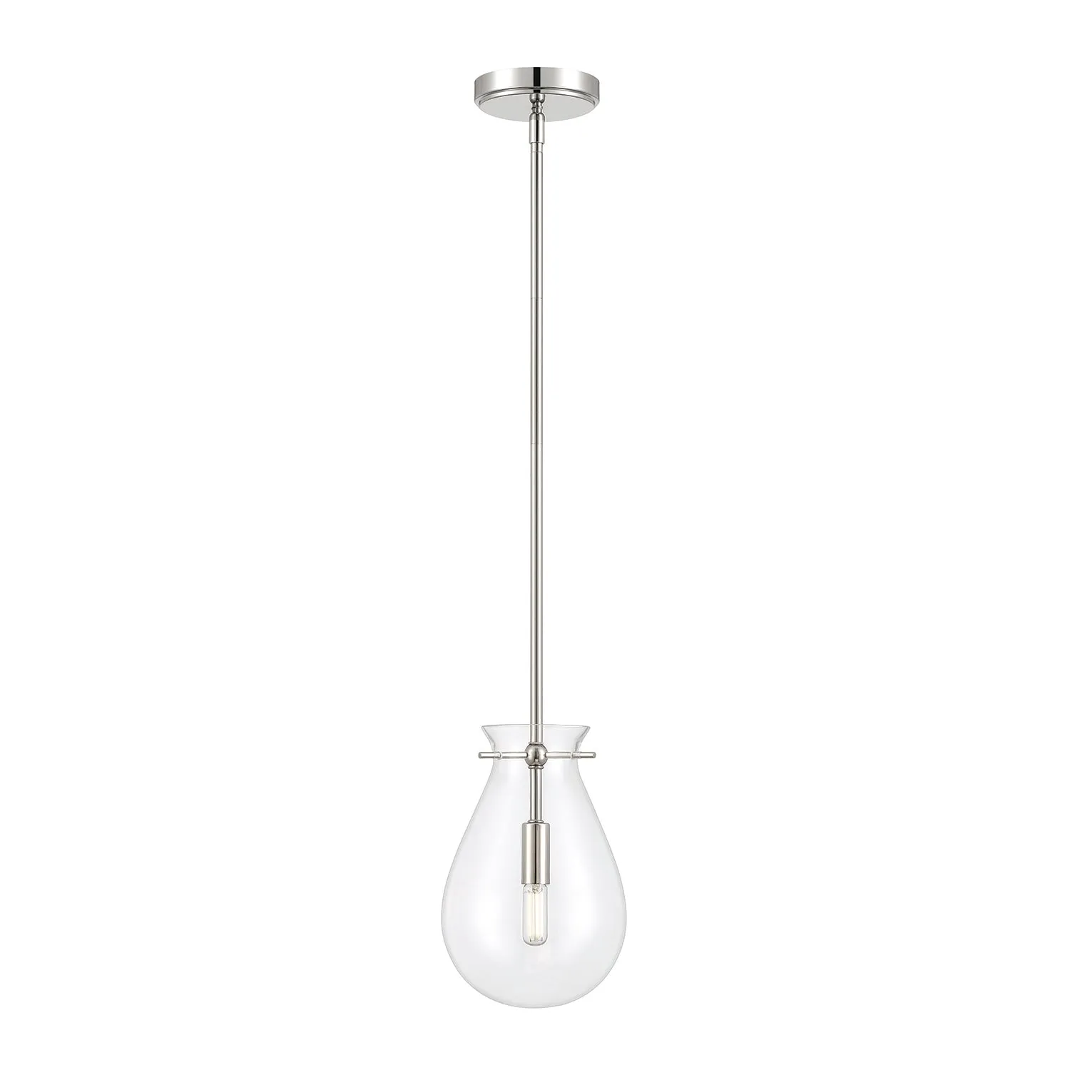 Open Box Emma LED Pendant Light, Polished Nickel