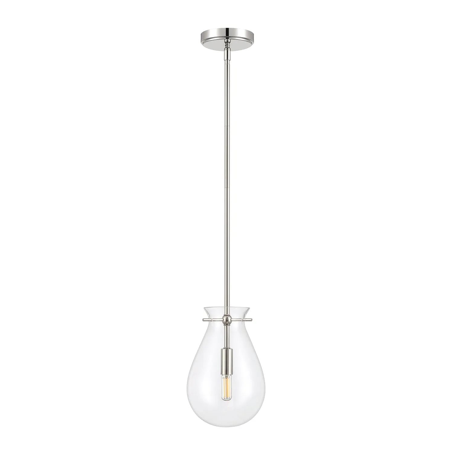 Open Box Emma LED Pendant Light, Polished Nickel