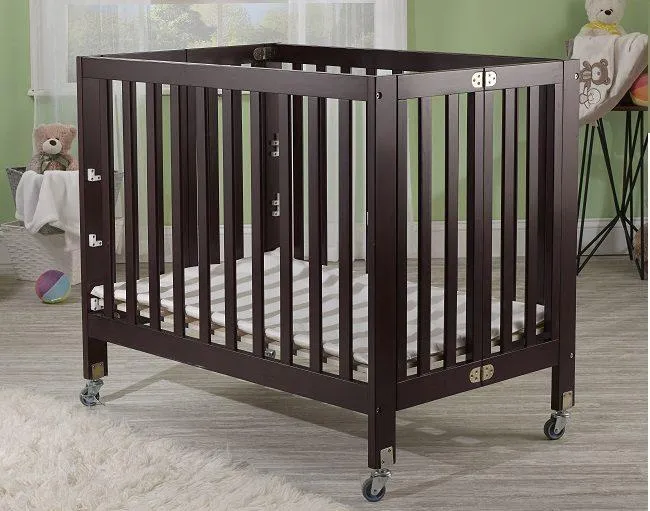 Orbelle Roxy (Flat) 3 Level Mini Portable Crib   Free 3" Mattress