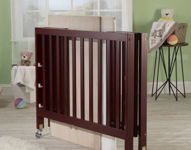 Orbelle Roxy (Flat) 3 Level Mini Portable Crib   Free 3" Mattress