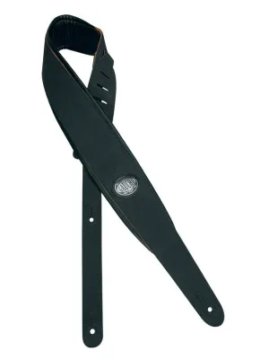 Padded Series Guitar strap, black padded back, black