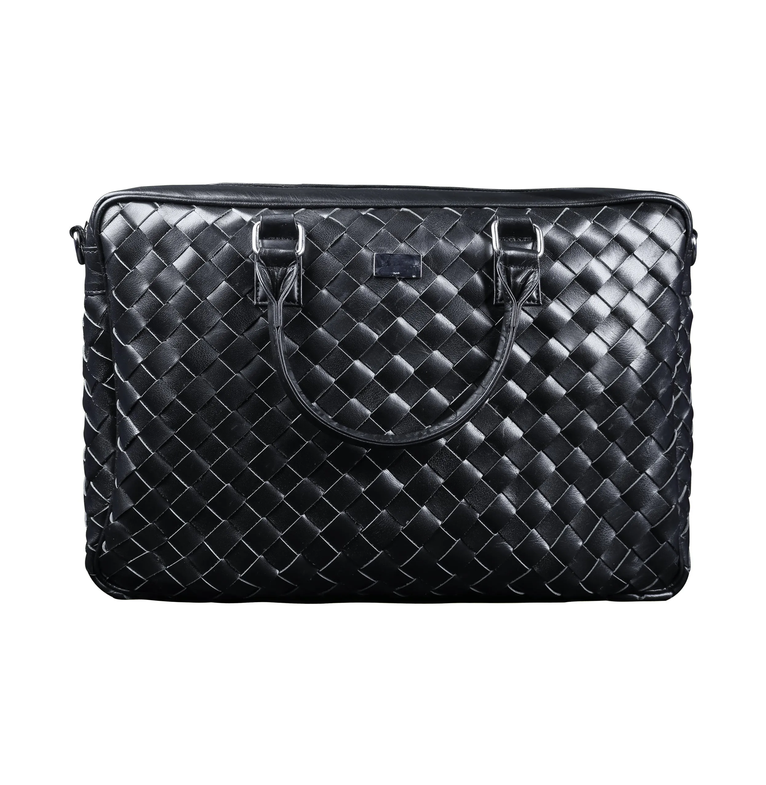 Paris Leather Laptop Bag Black