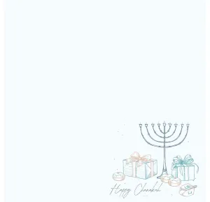 Pastel Drawn Menorah - Charger