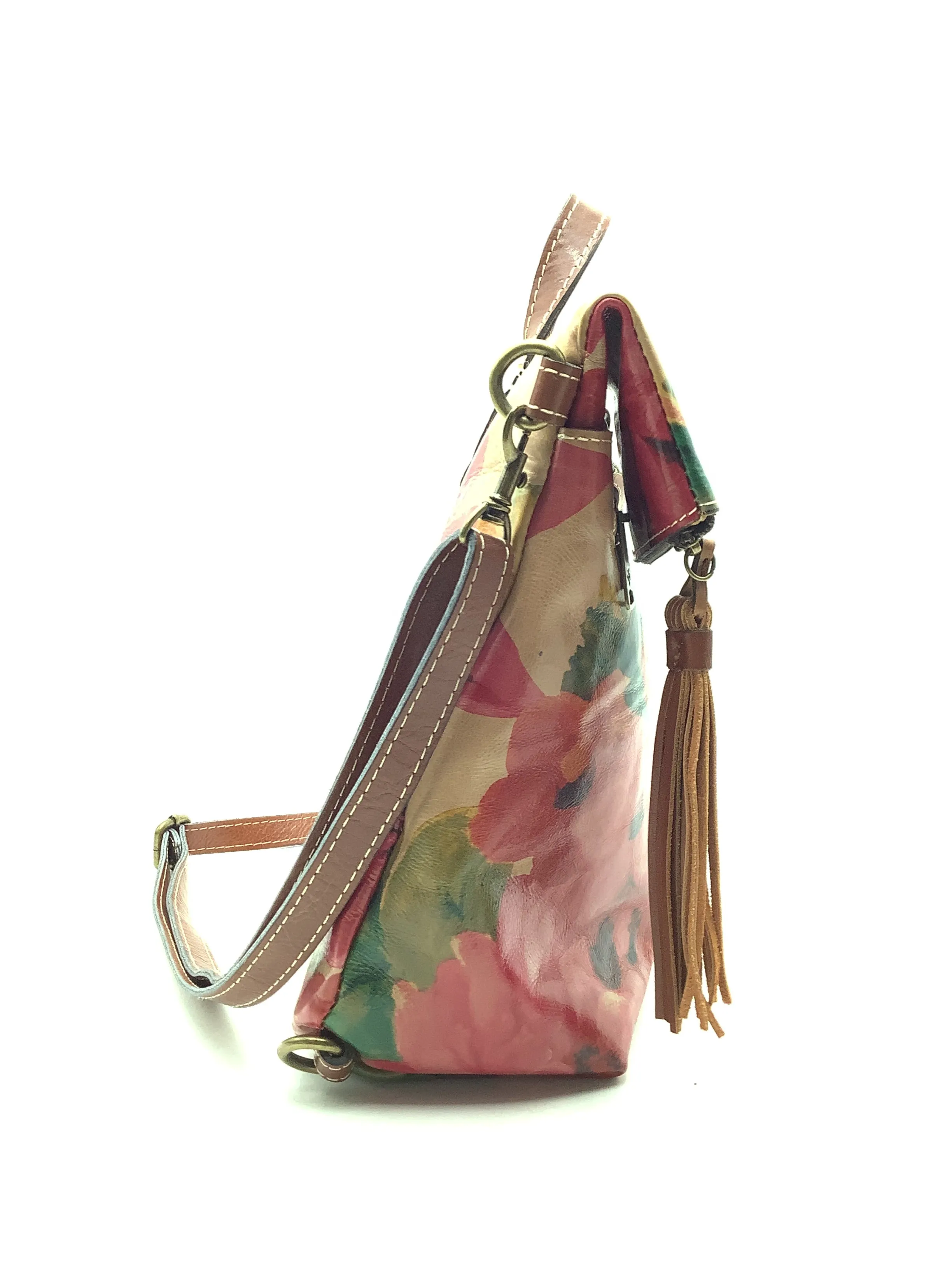 Patricia Nash Women's Backpack Leather Floral Print