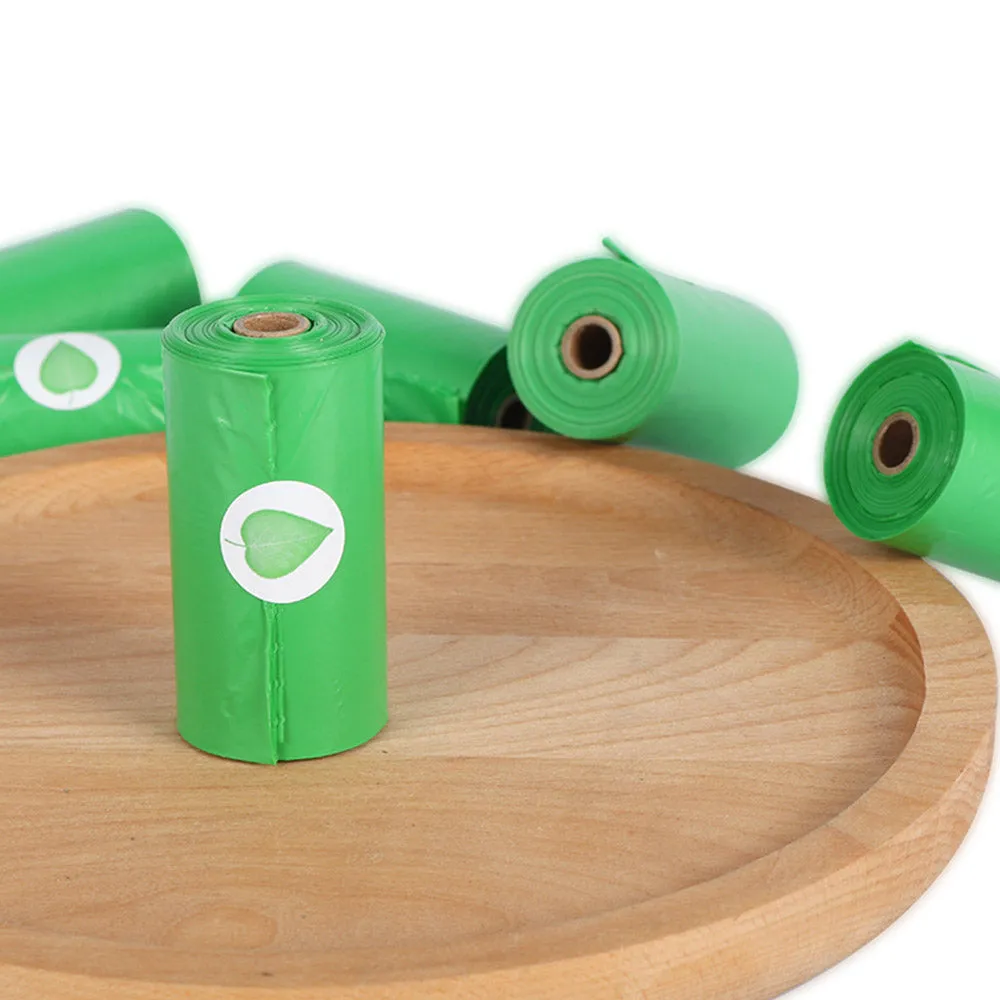 PAWS ASIA Suppliers Eco Friendly Biodegradable Waste Pet Poop Bag Packed In Box