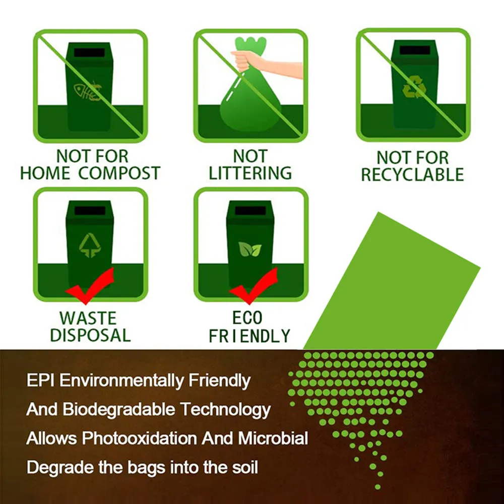 PAWS ASIA Suppliers Eco Friendly Biodegradable Waste Pet Poop Bag Packed In Box