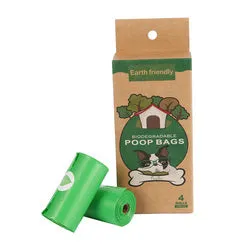 PAWS ASIA Suppliers Eco Friendly Biodegradable Waste Pet Poop Bag Packed In Box