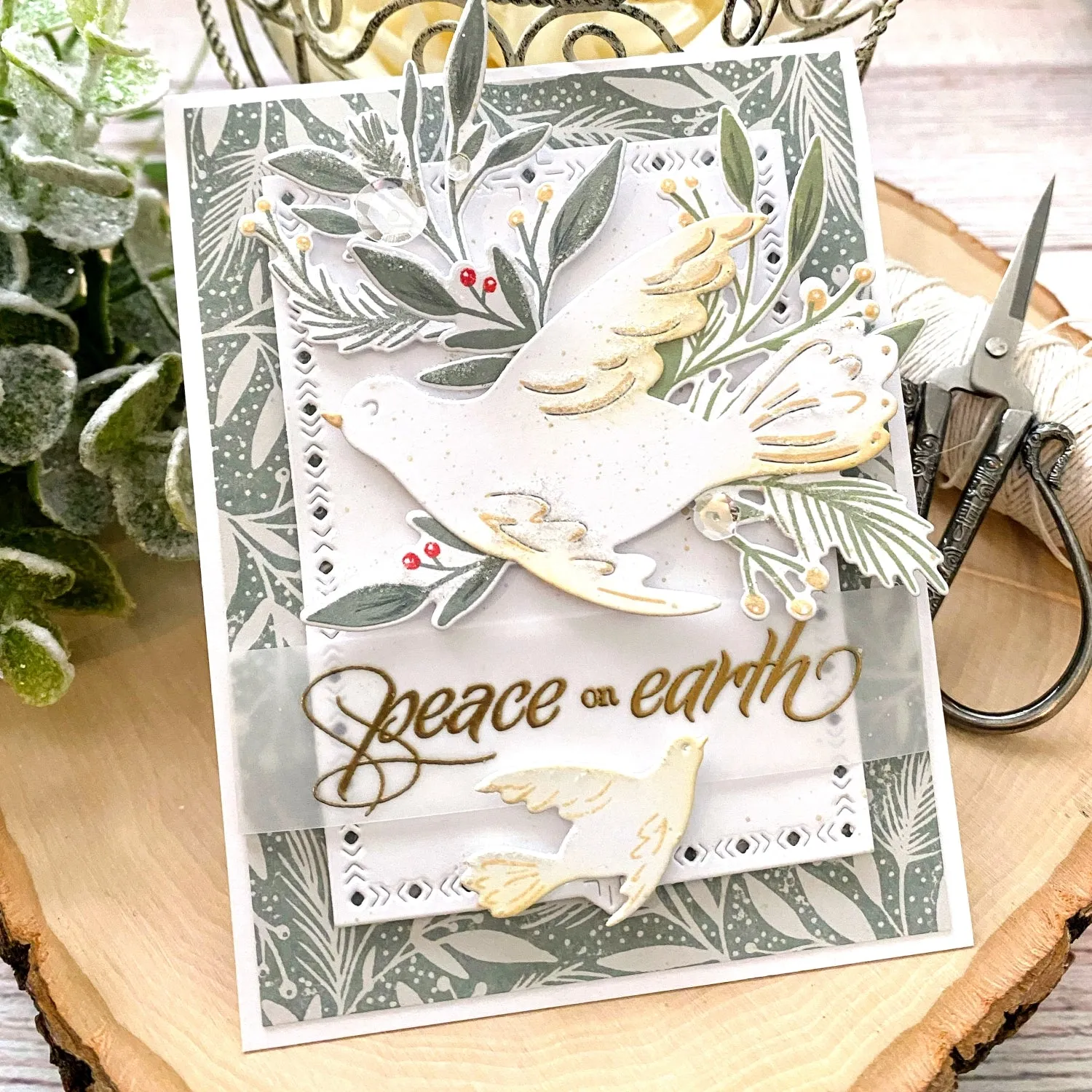 Peaceful Doves Details stamp set