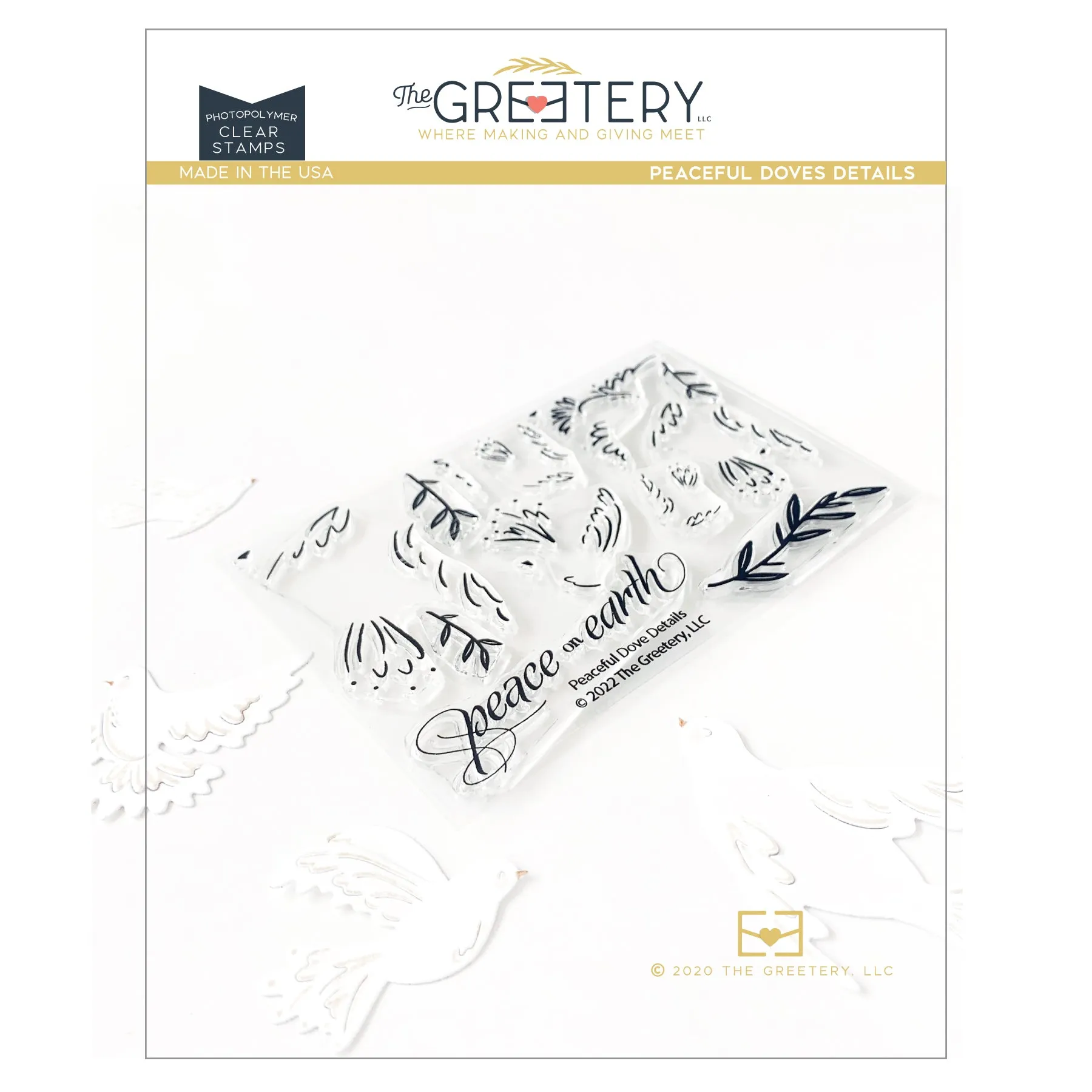Peaceful Doves Details stamp set
