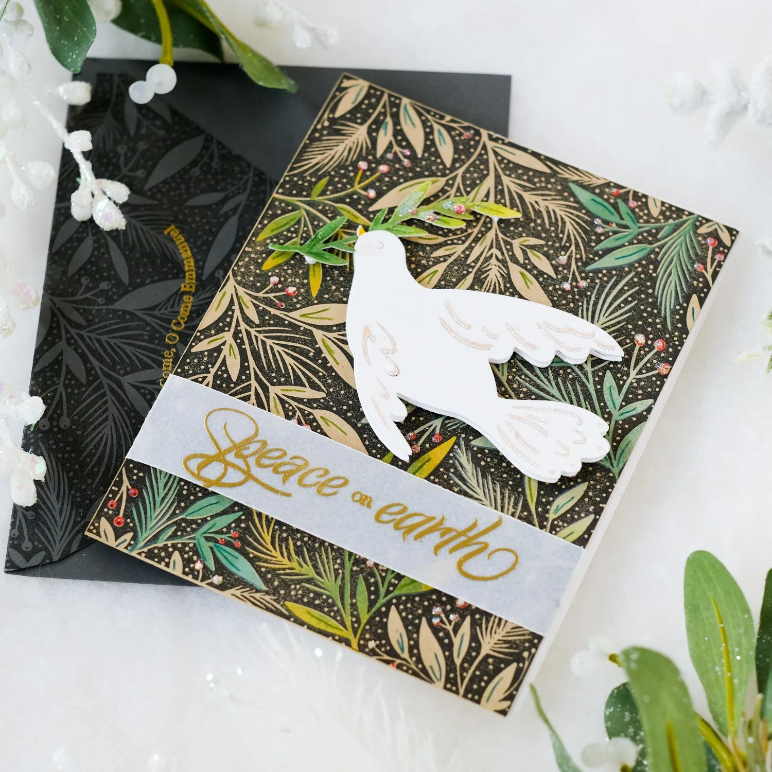 Peaceful Doves Details stamp set