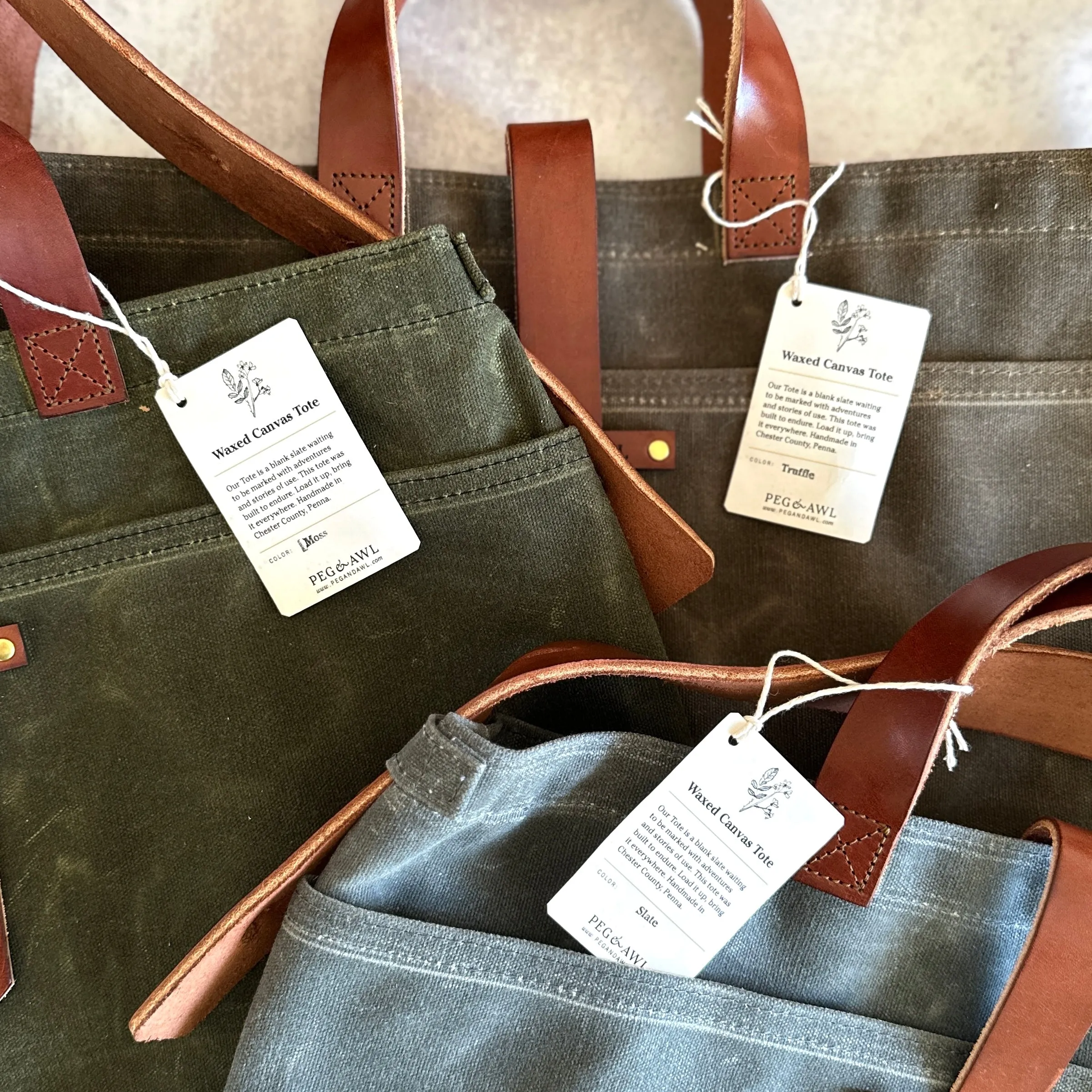 [Peg and Awl ] Waxed Canvas Tote