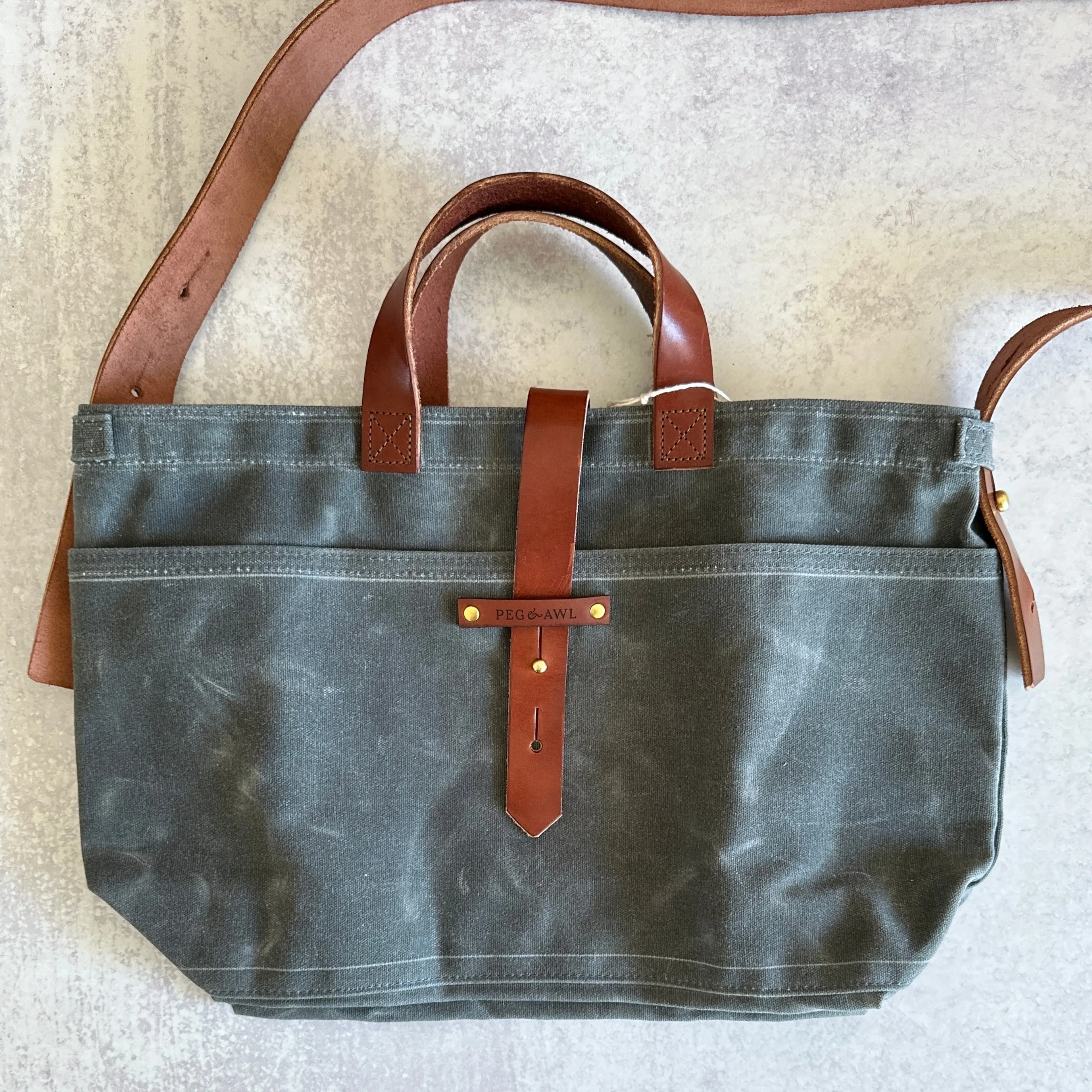[Peg and Awl ] Waxed Canvas Tote