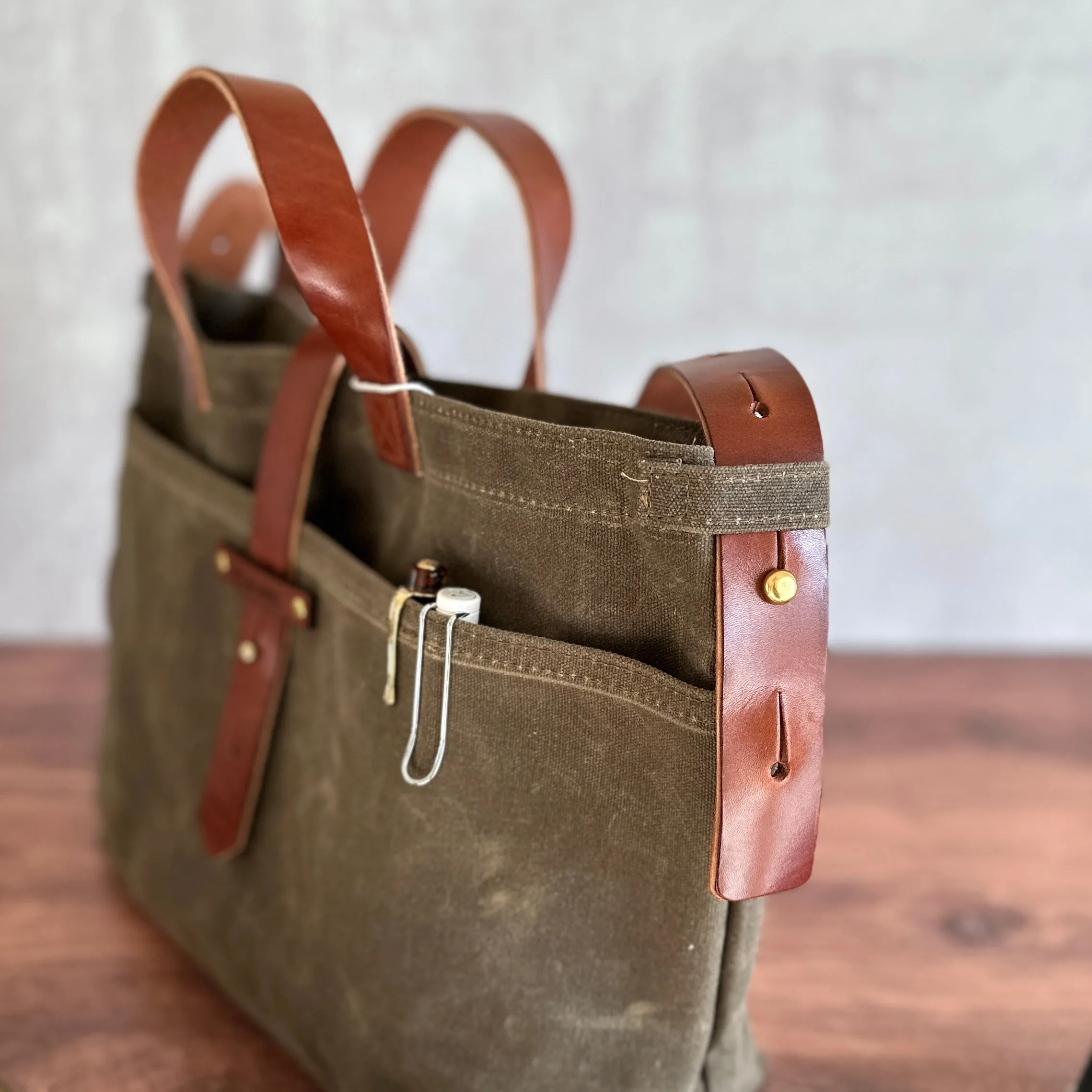 [Peg and Awl ] Waxed Canvas Tote