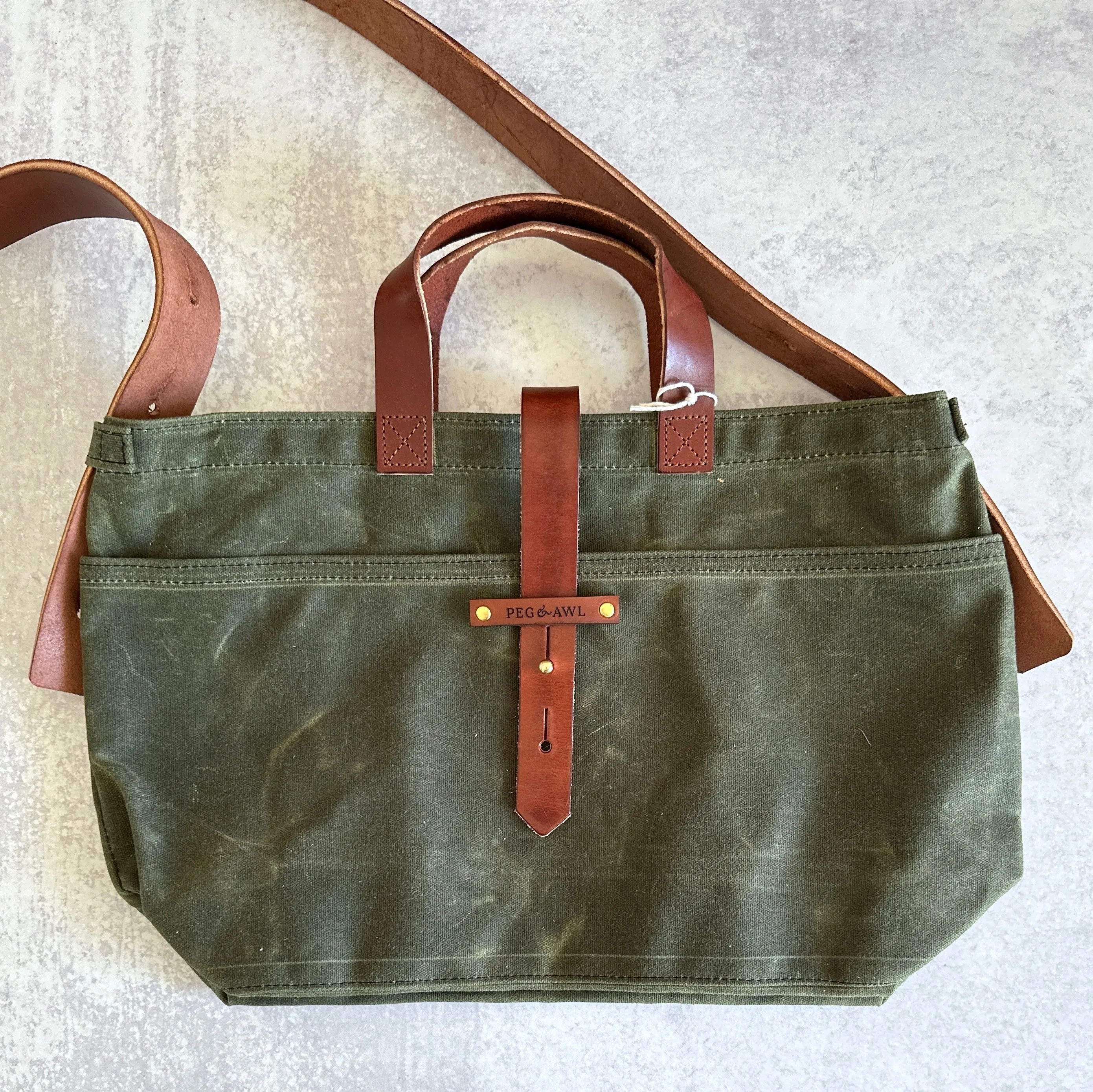 [Peg and Awl ] Waxed Canvas Tote