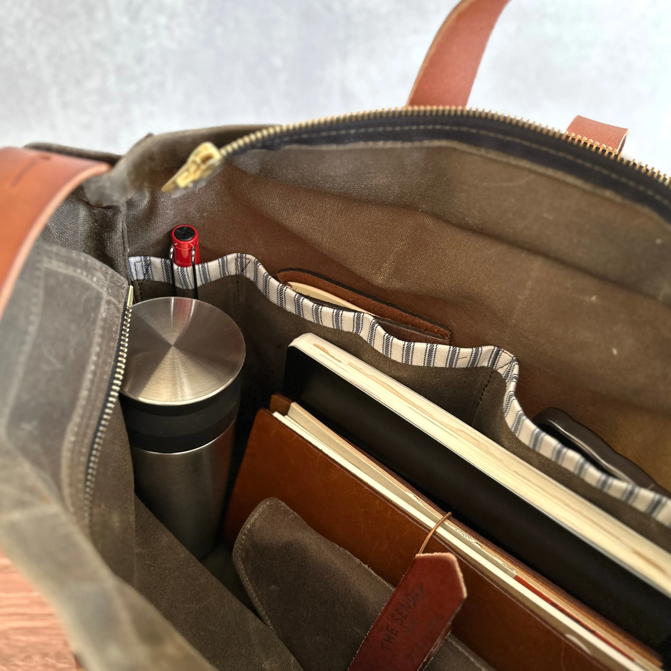 [Peg and Awl ] Waxed Canvas Tote