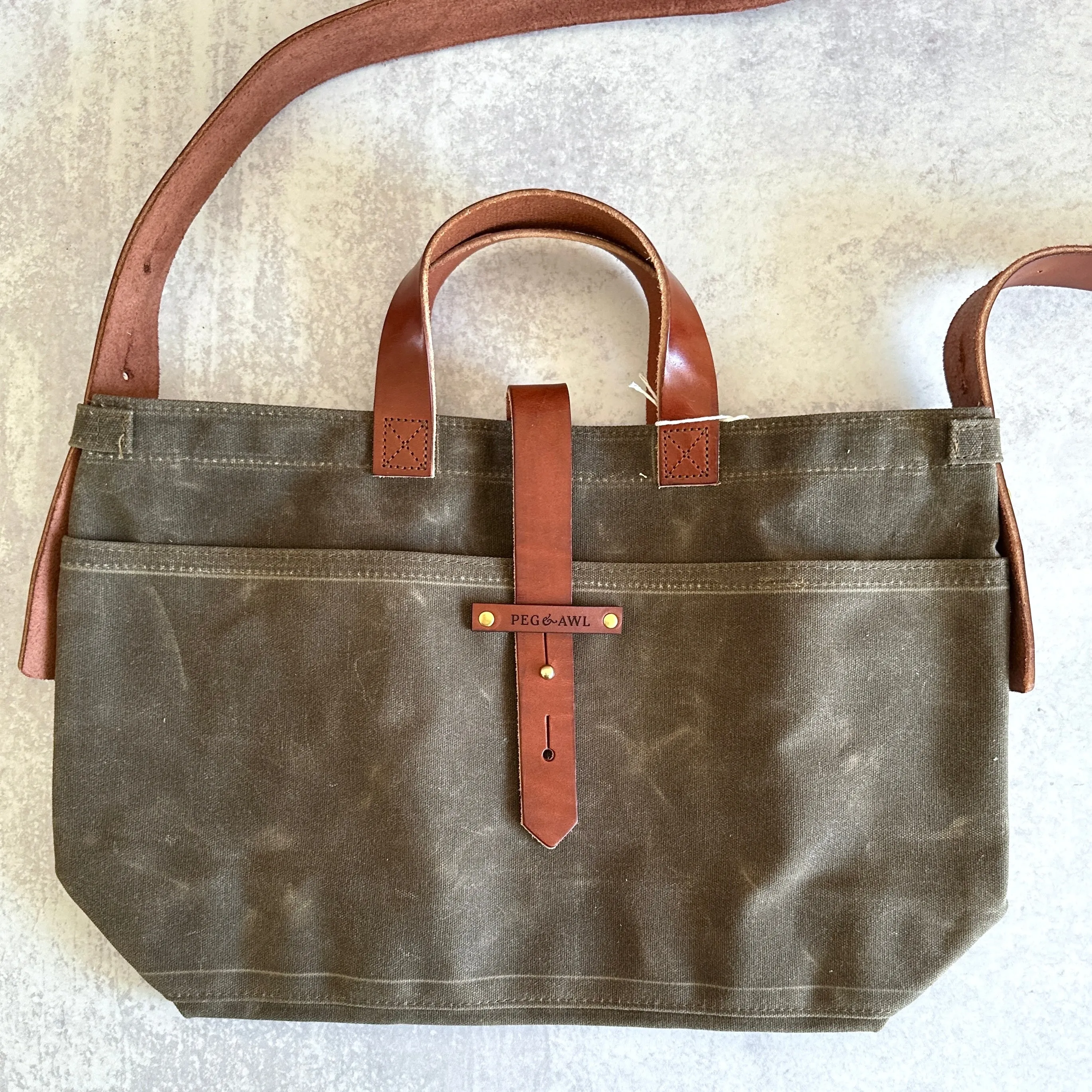 [Peg and Awl ] Waxed Canvas Tote