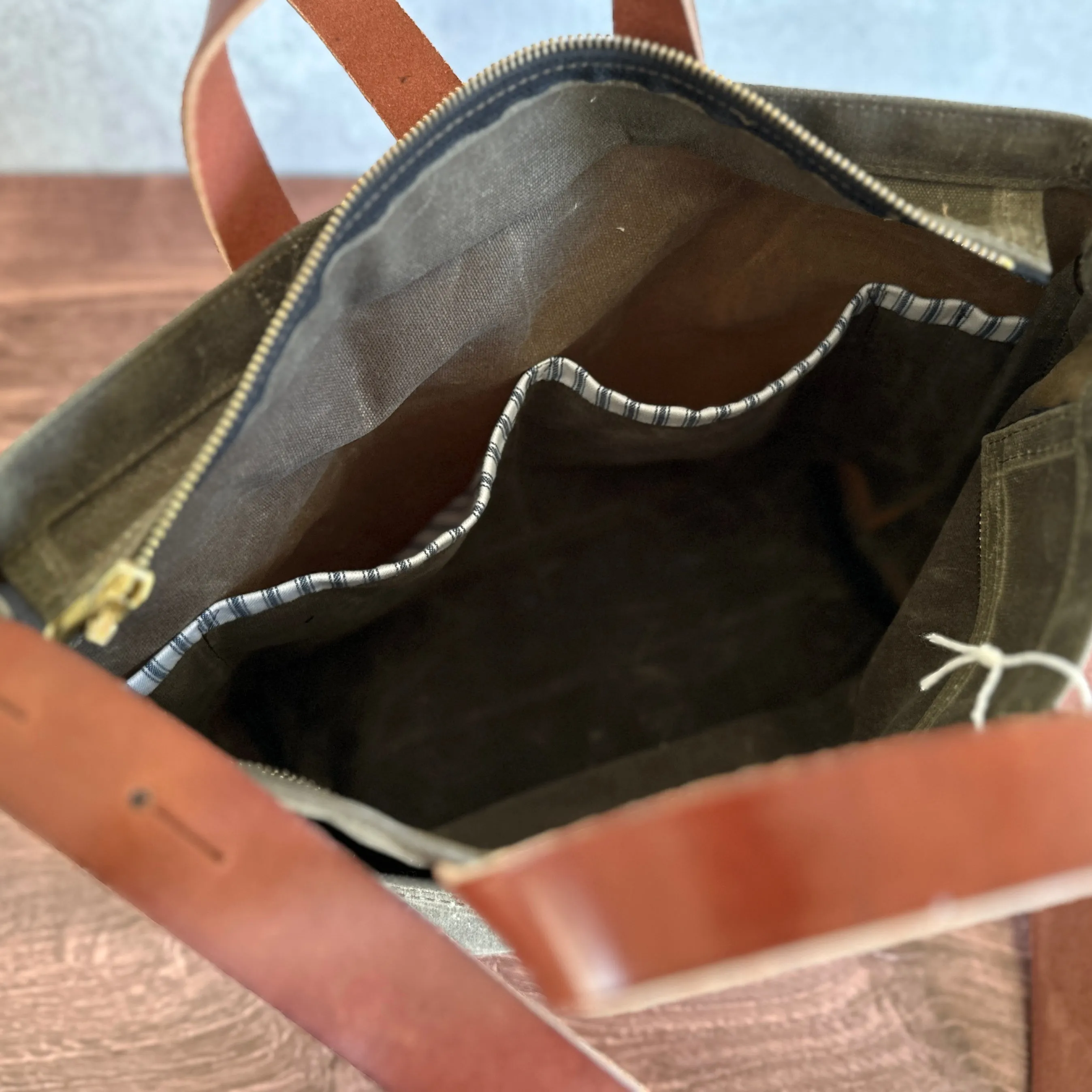 [Peg and Awl ] Waxed Canvas Tote