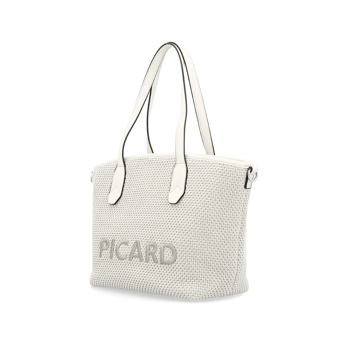 Picard Knitwork Ladies Tote Bag with Detachable Strap (Grey)