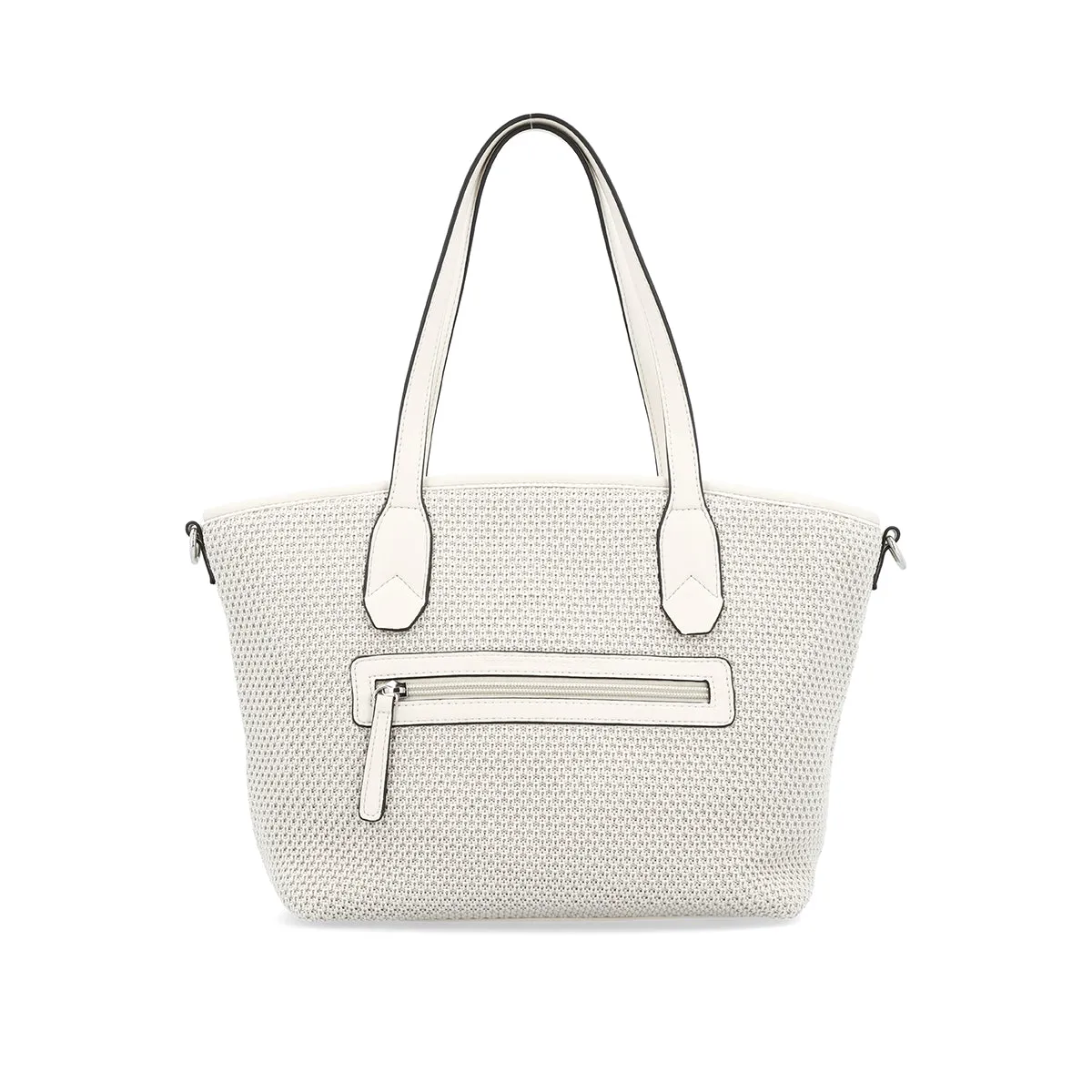 Picard Knitwork Ladies Tote Bag with Detachable Strap (Grey)