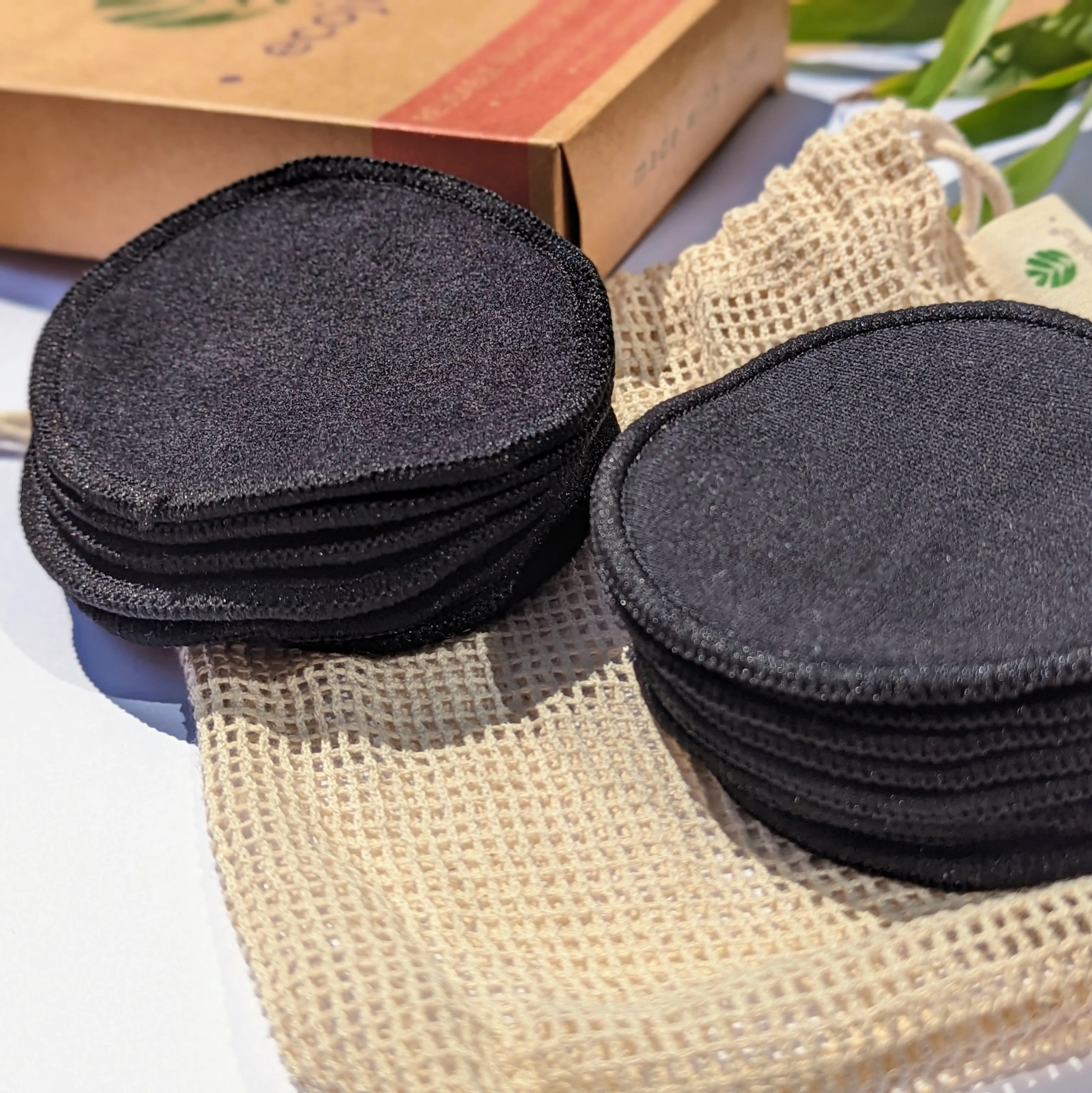 Plastic-Free Reusable Make Up Remover Wipes, Set of 16