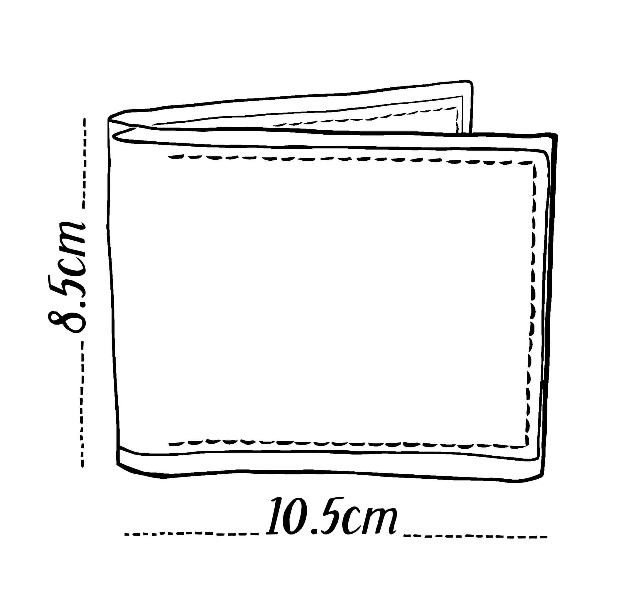Pocket Wallet - Fish on a plate - Japanese fabric