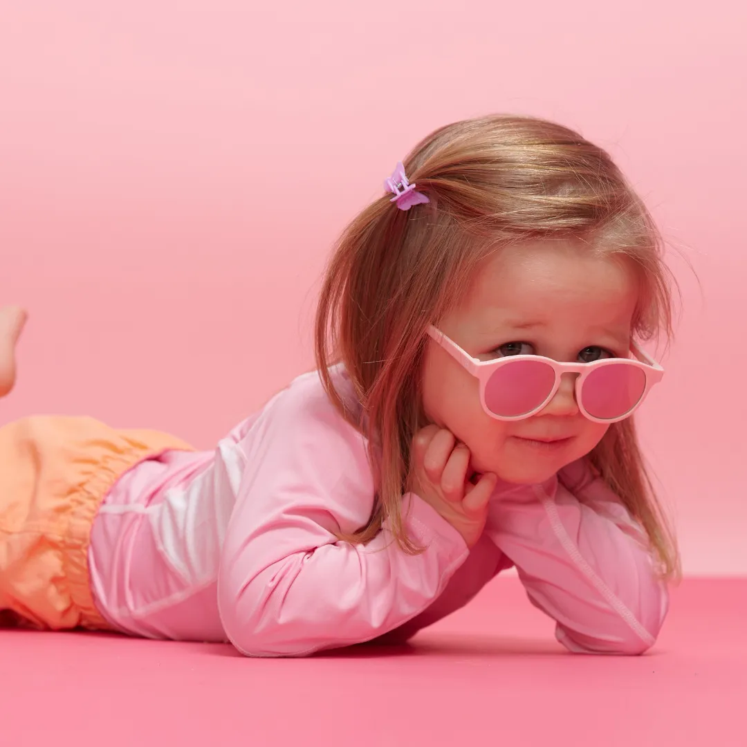 Polarised Keyholes - Pretty In Pink/Mirrored Lenses