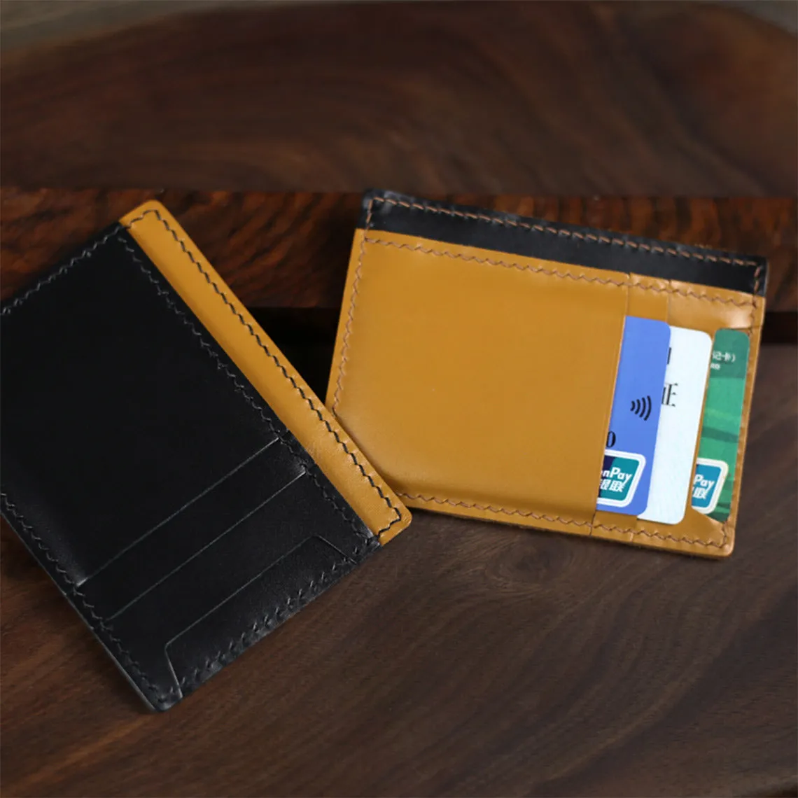 POPSEWING® Full Grain Leather Sleeve Card Wallet DIY Kit