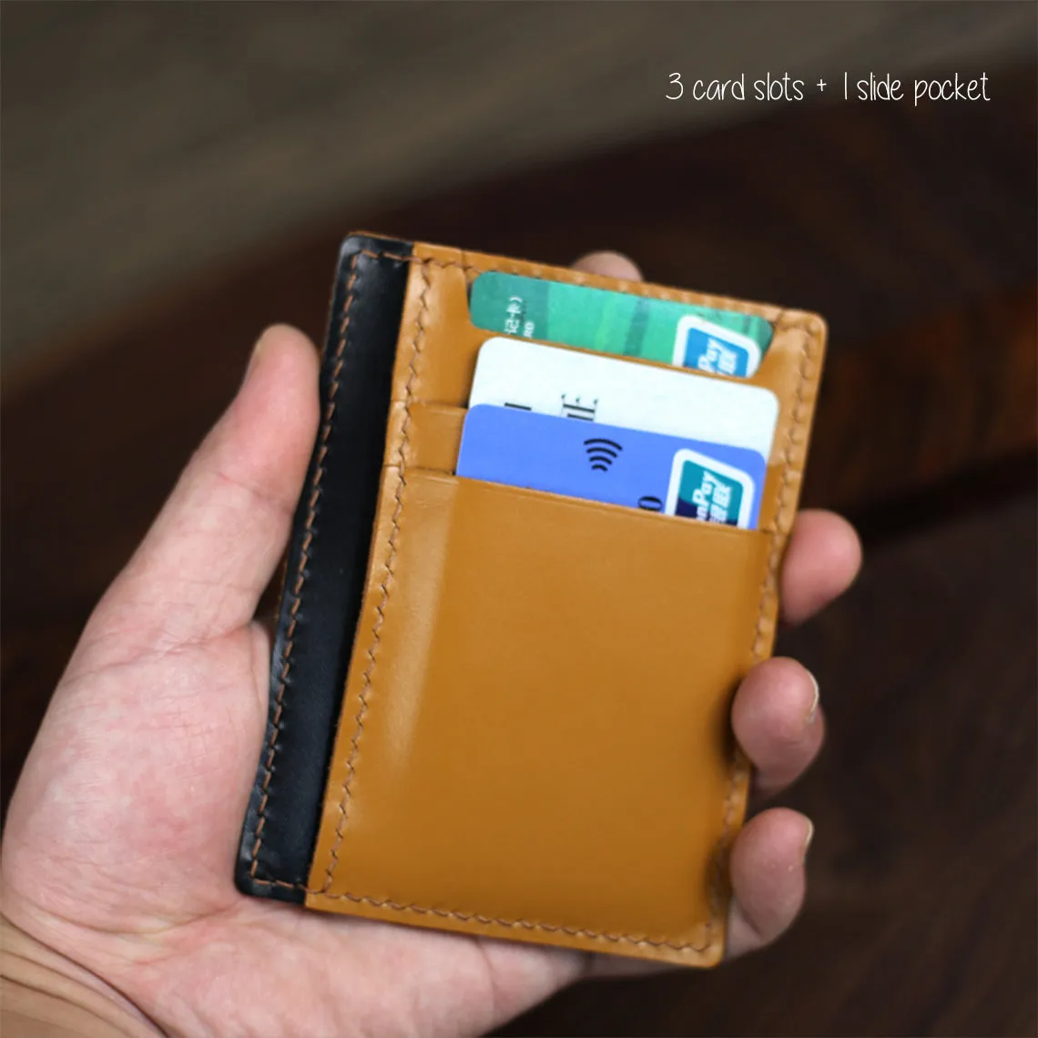 POPSEWING® Full Grain Leather Sleeve Card Wallet DIY Kit