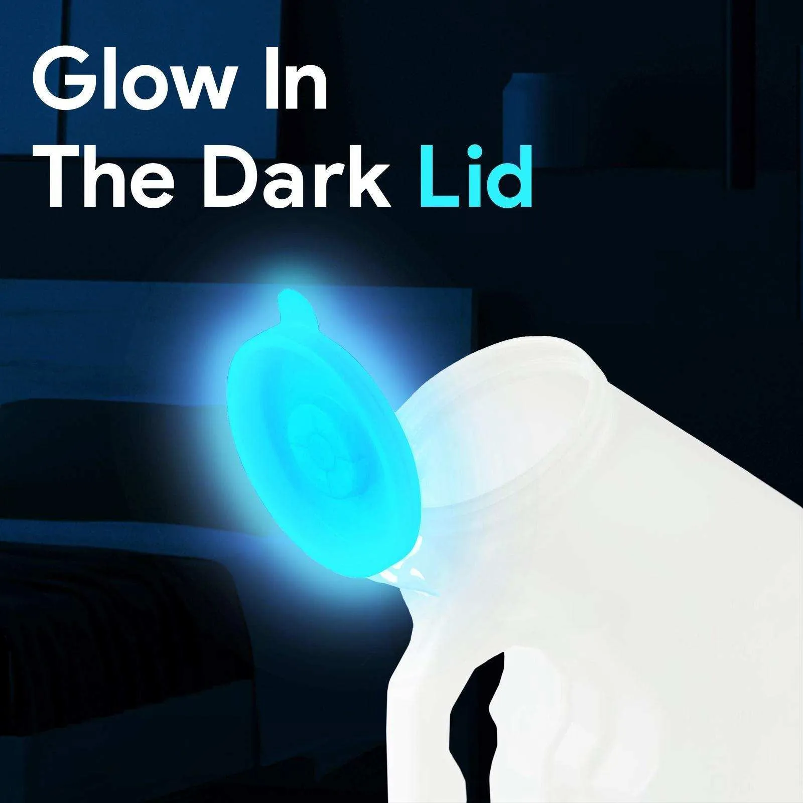 Portable Urinals For Men - Glow In The Dark Tight Lid