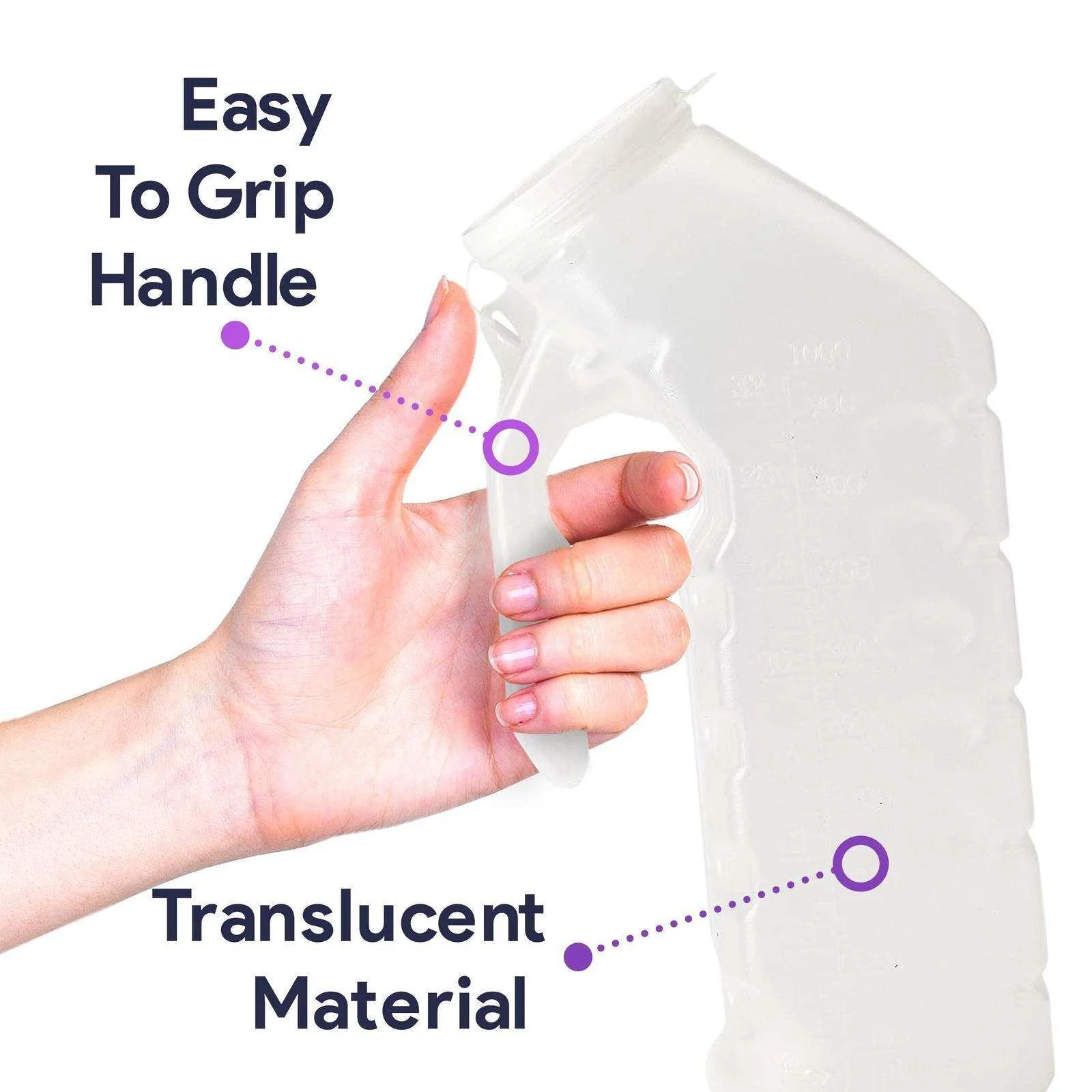 Portable Urinals For Men - Spill Proof Pee Bottles 32 oz