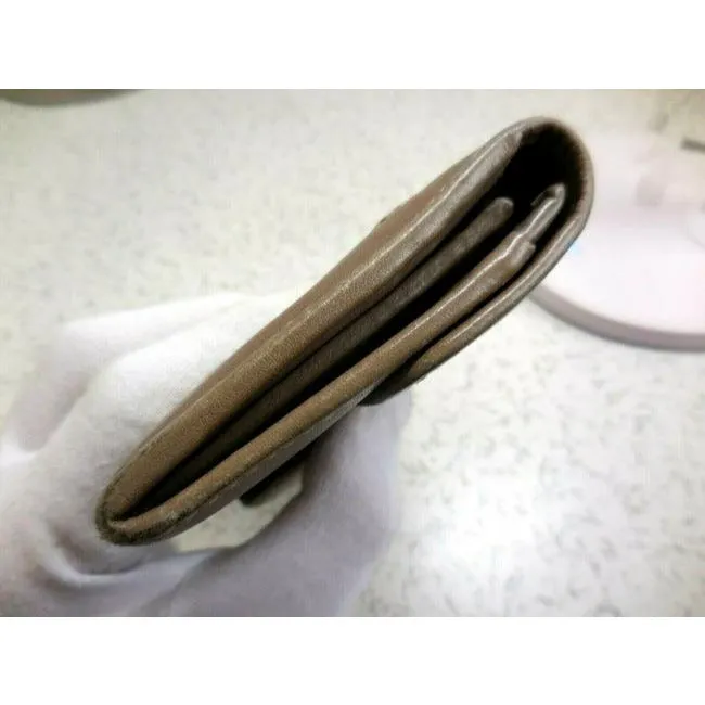 Prada Dark Taupe Or Argilla City Calf Line Continental Wallet
