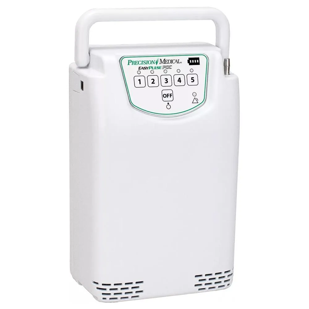 Precision Medical 5L EasyPulse Portable Oxygen Concentrator with Carry Bag - Certified Pre Owned
