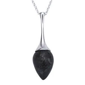 Preseli Bluestone Necklace Long Flute Silver
