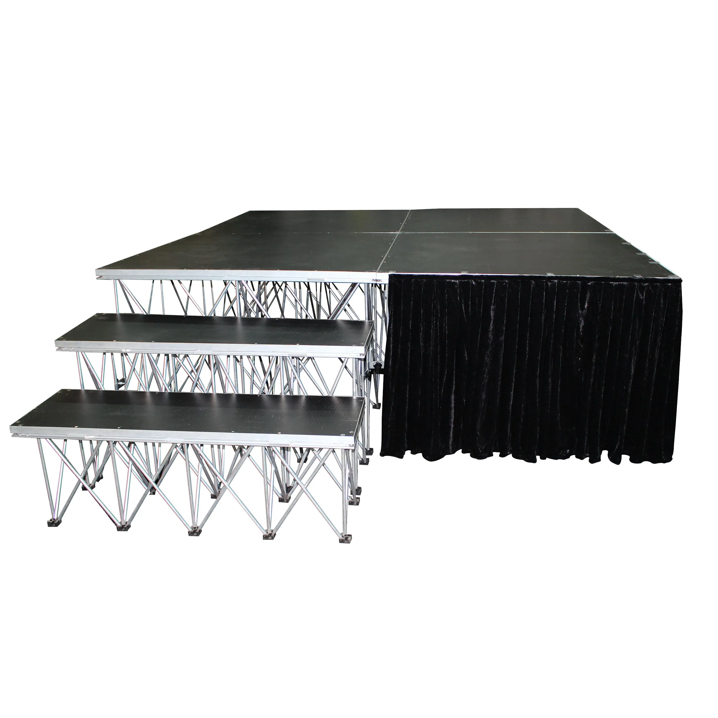 ProX XSF-Skirt8 StageX™ 8 Inch Black Portable Stage Stage Skirt