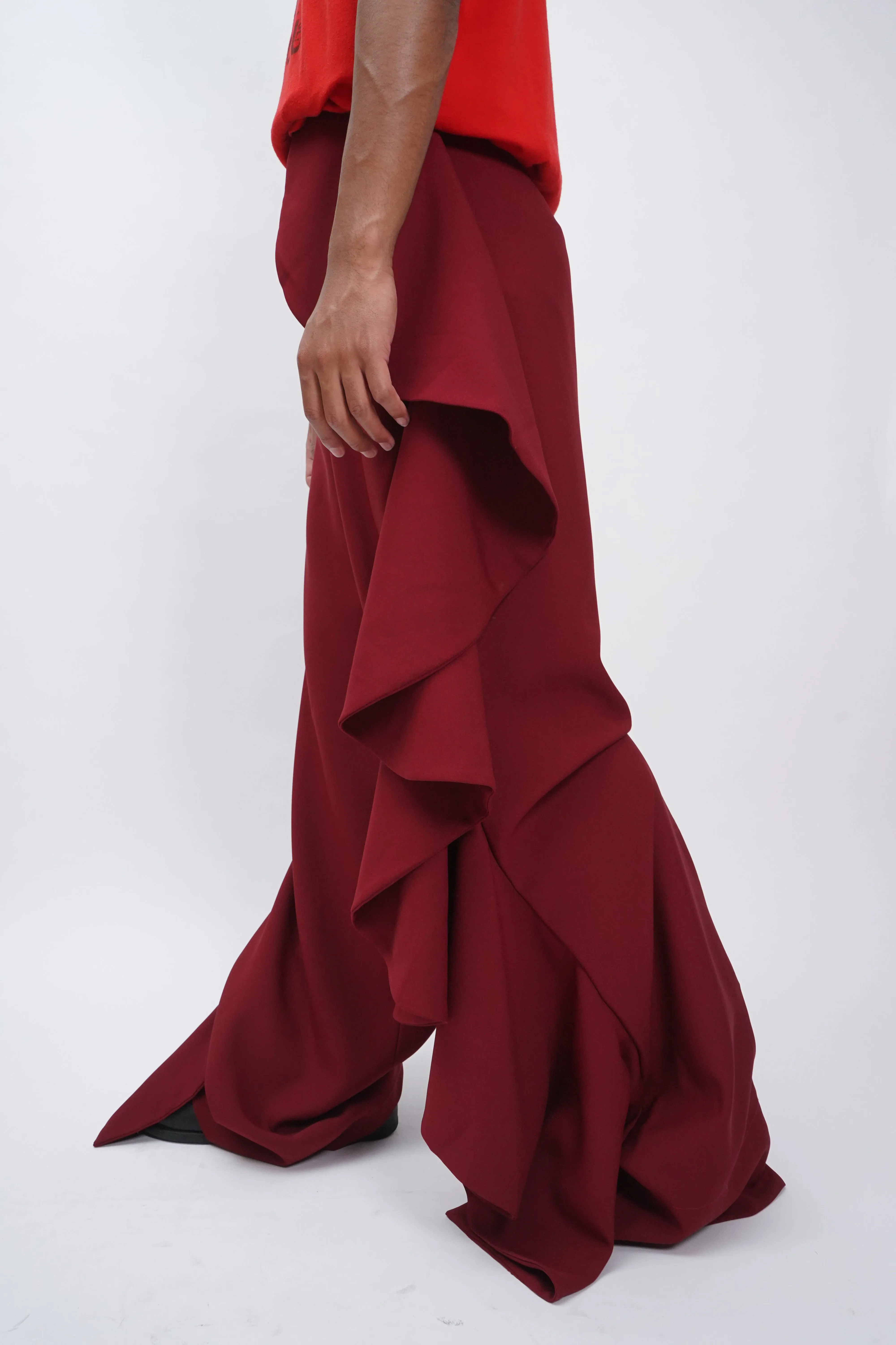 "Pilianandrew" -Polyester BIRABIRA Wide Pants-