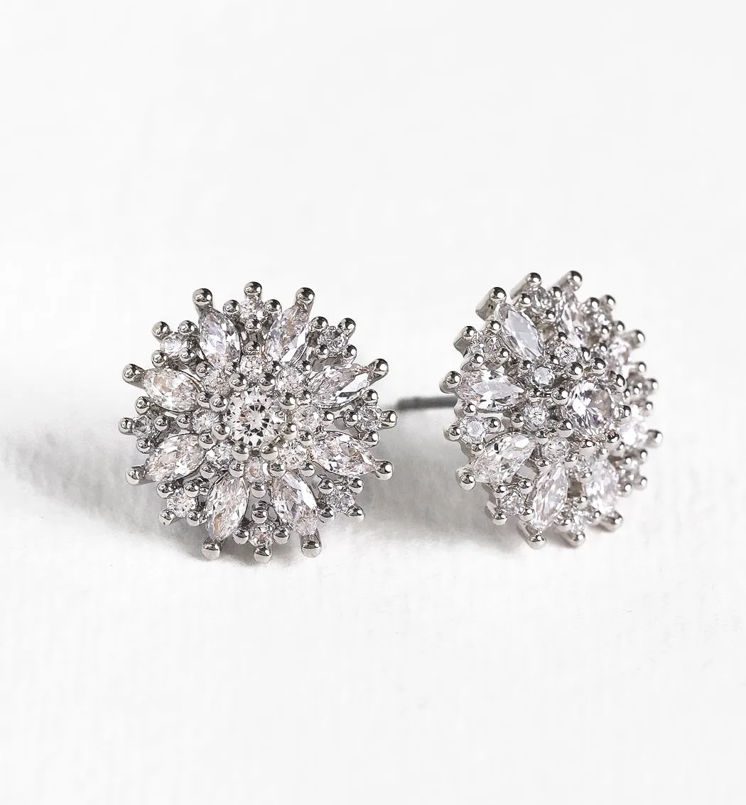 Ray Crystal Stud Earrings