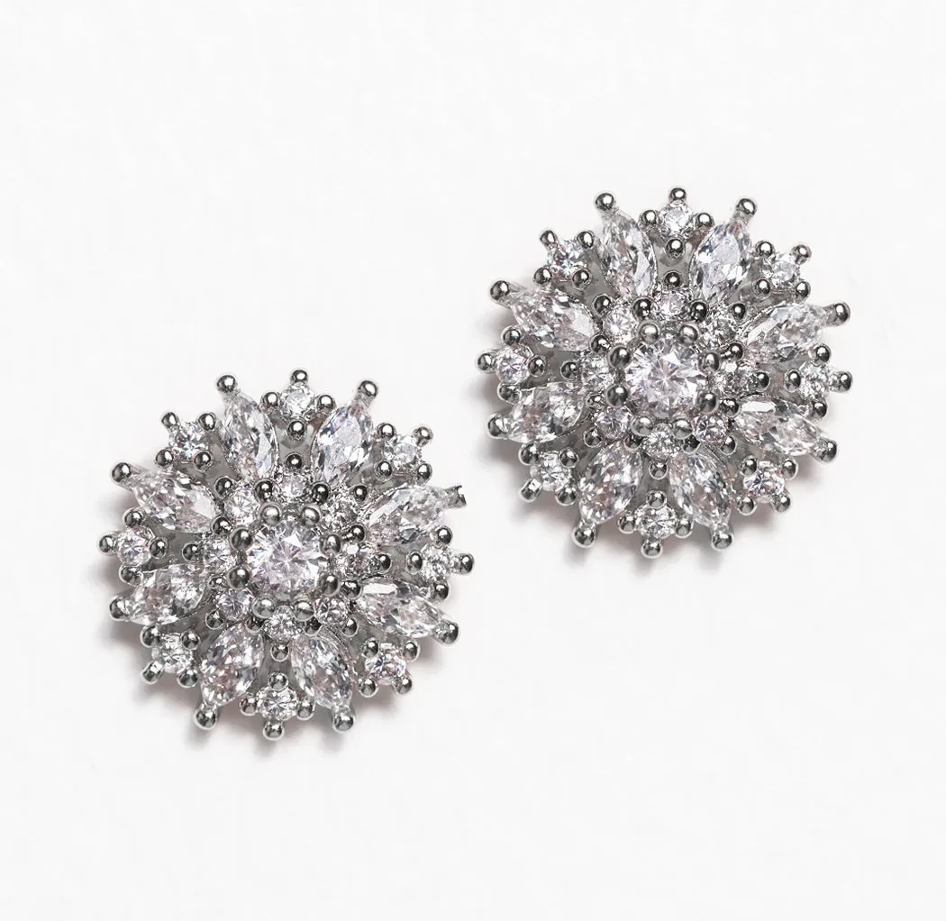 Ray Crystal Stud Earrings
