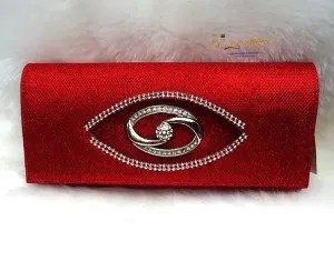 Red Clutch Party Evening Cocktail Purse