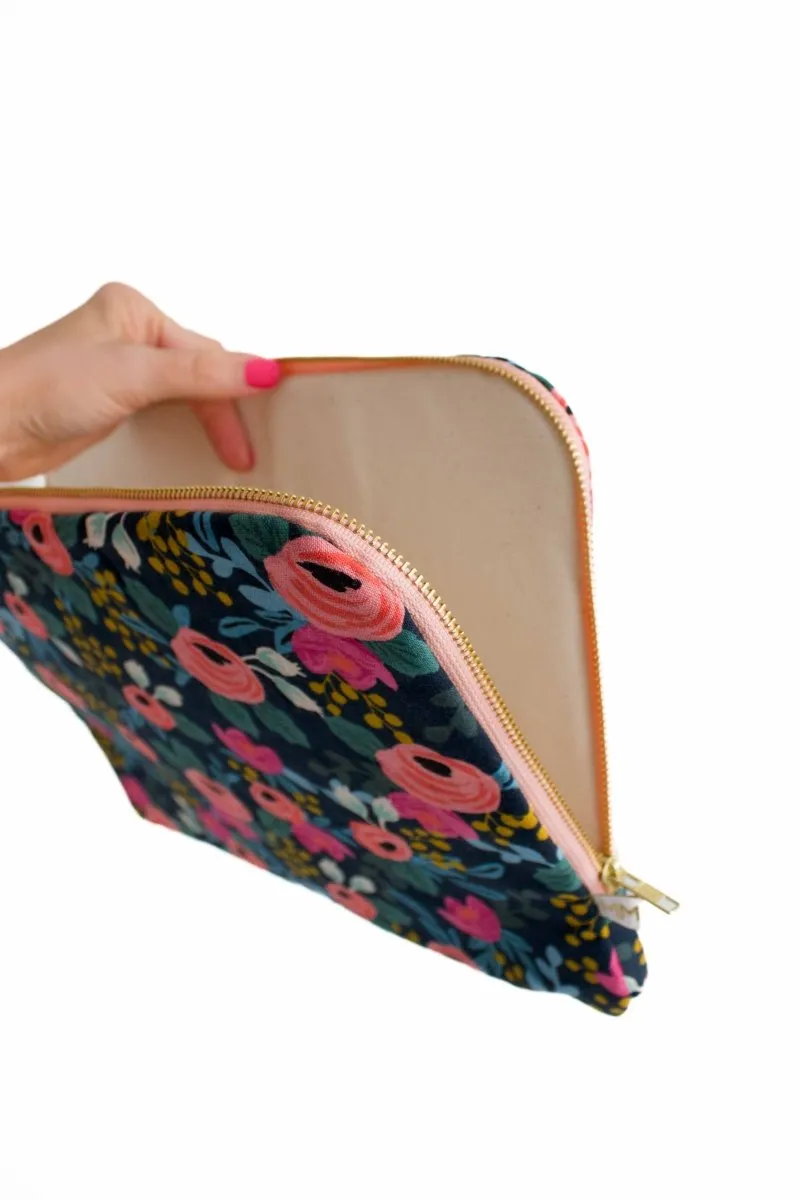 Rifle Paper Co. Menagerie 13-14" Laptop Sleeve and Accessory Bag Bundle