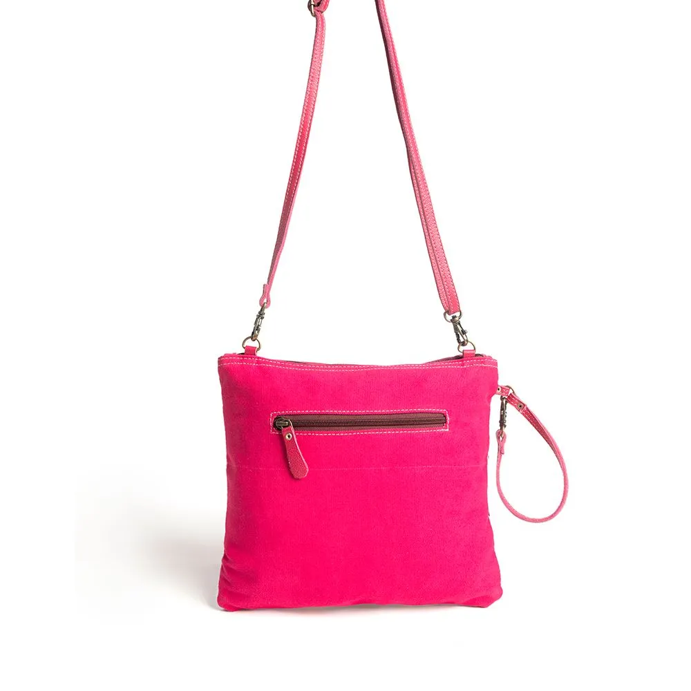 Rosa Verde Canvas & Hide Leather Bag- 2