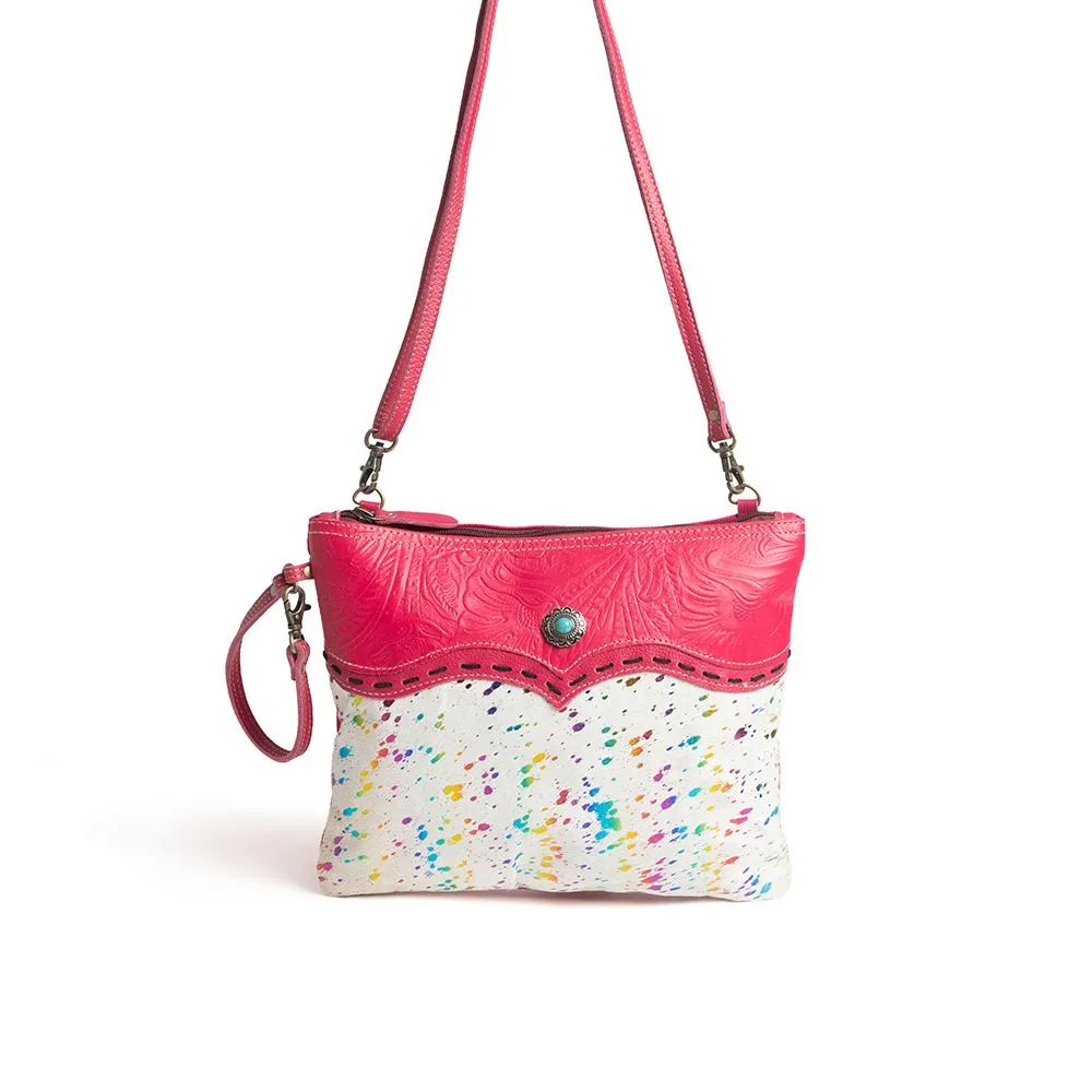 Rosa Verde Canvas & Hide Leather Bag- 2