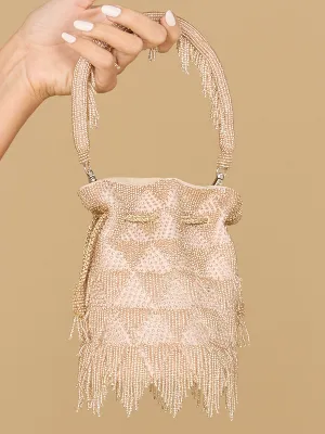 Rose Gold Bucket Bag