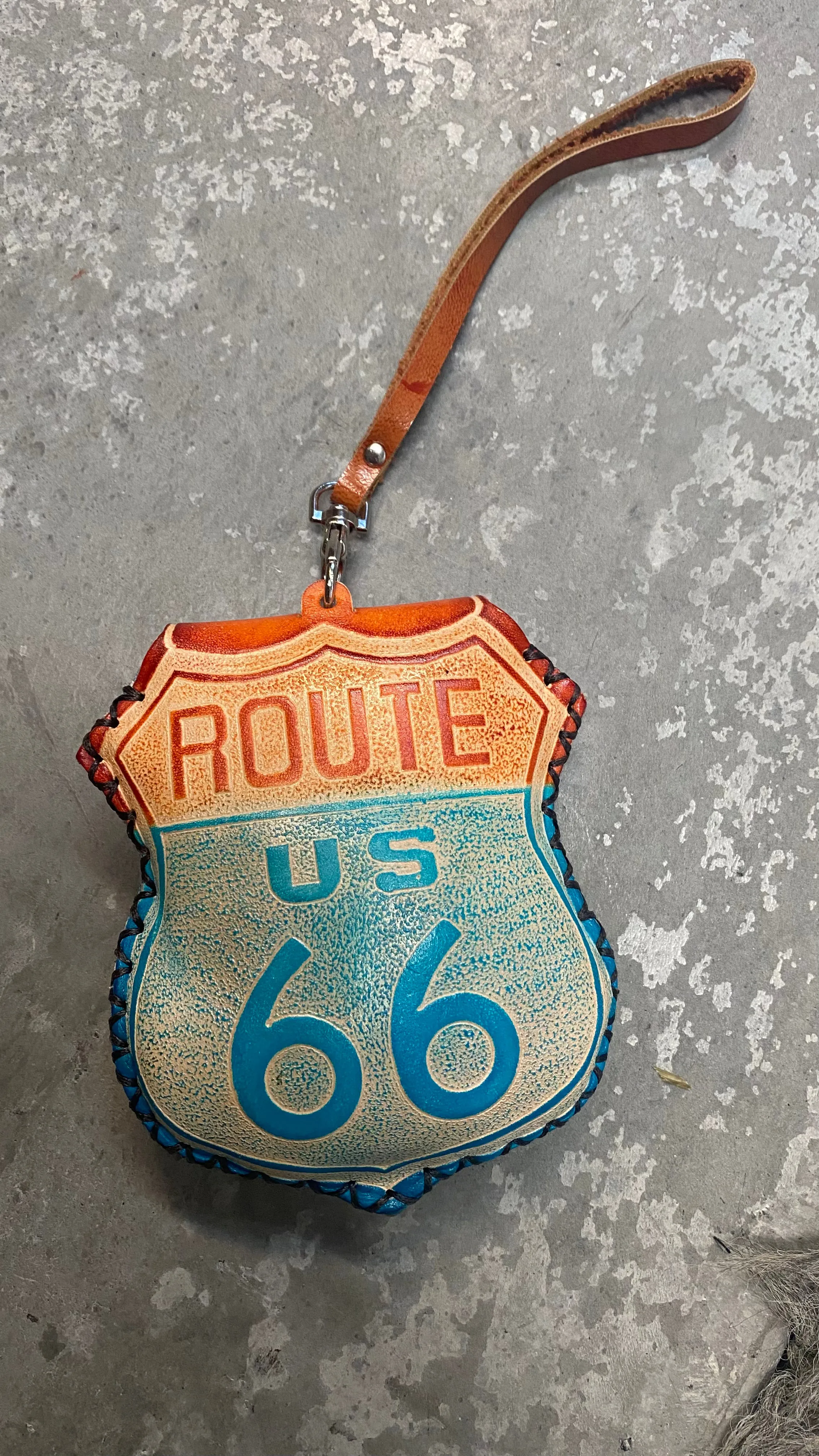 Route 66 Coin Purse Wristlet #586