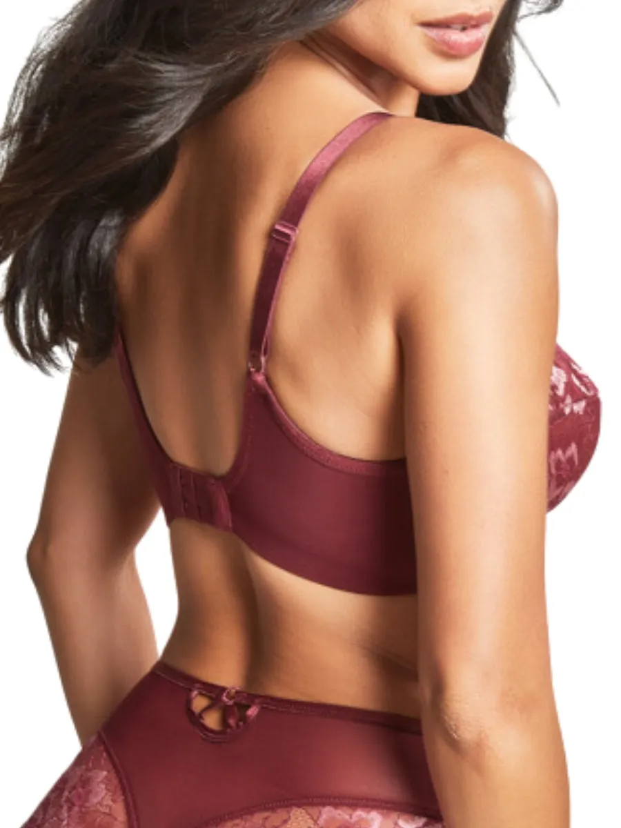 Sabrina High Apex Balcony Bra - Red Rose