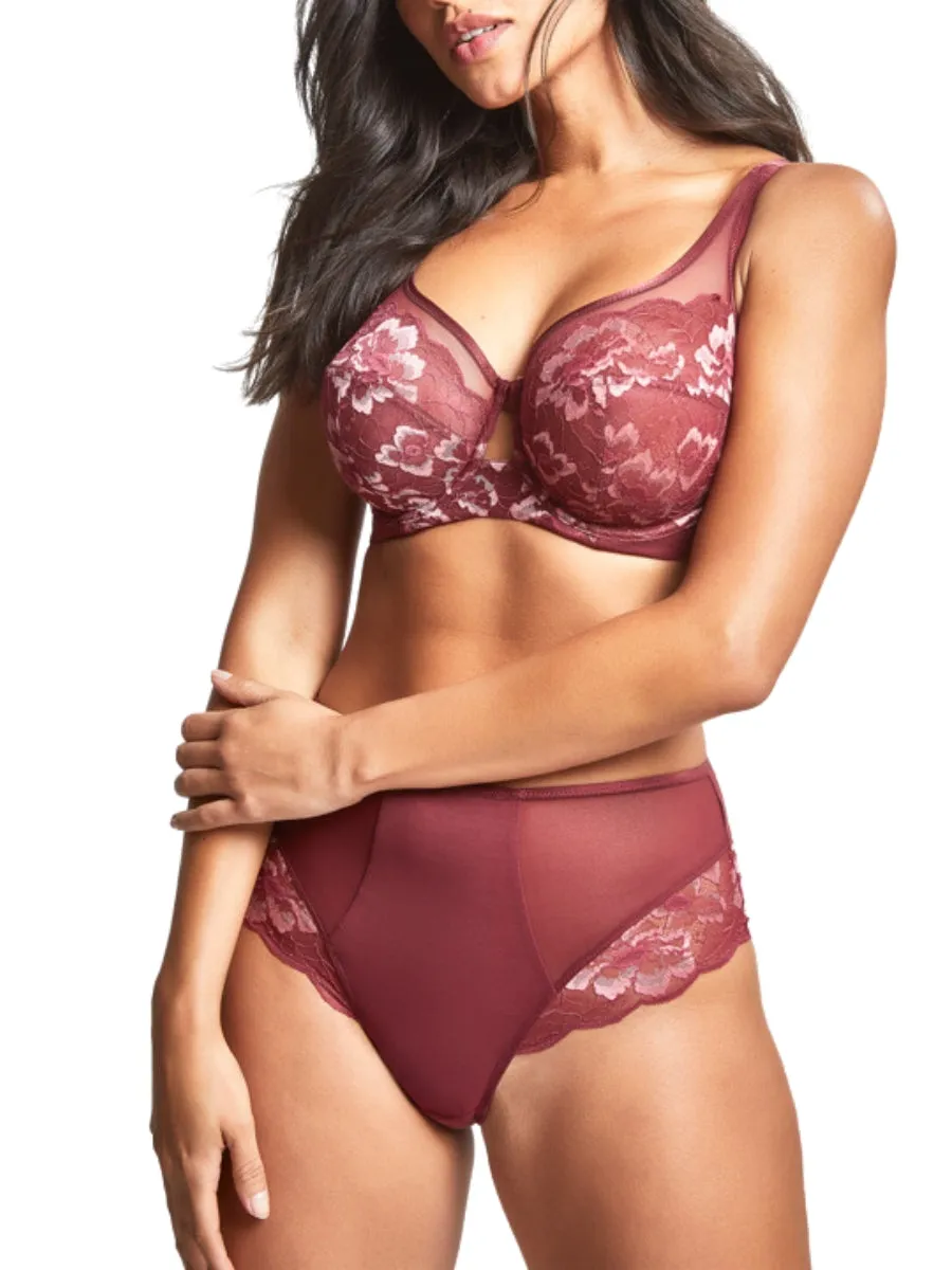 Sabrina High Apex Balcony Bra - Red Rose