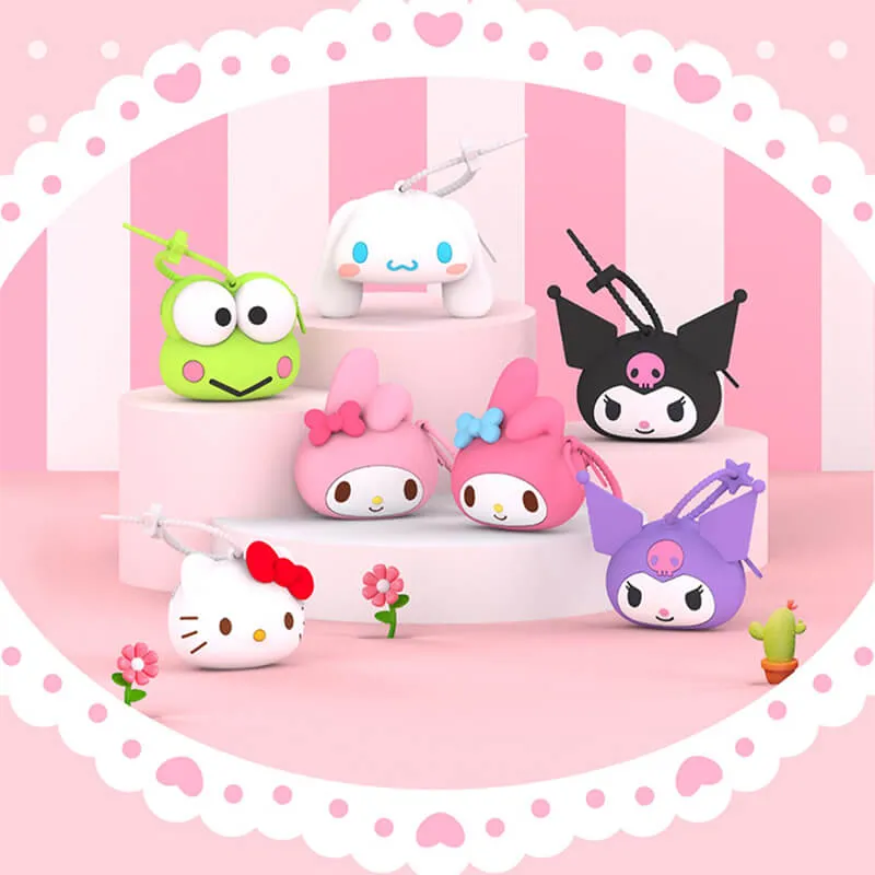 Sanrio Die-cut Silicone Zipper Coin Purse