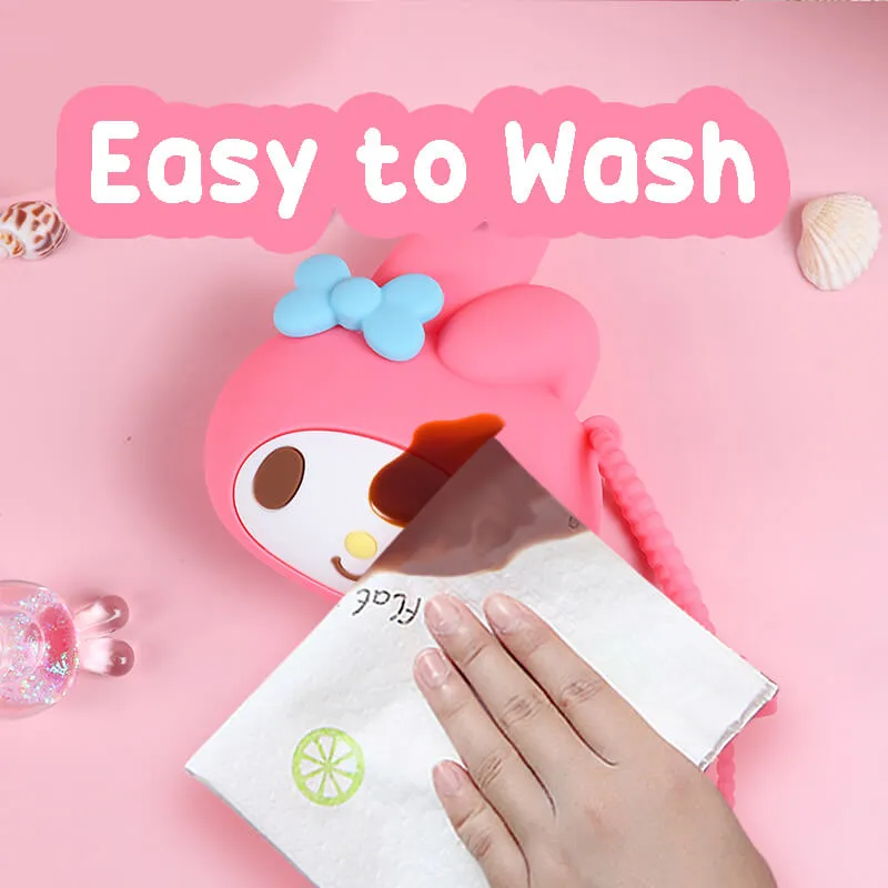 Sanrio Die-cut Silicone Zipper Coin Purse