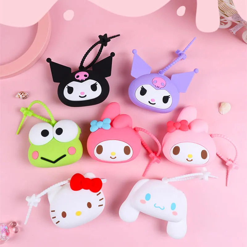 Sanrio Die-cut Silicone Zipper Coin Purse
