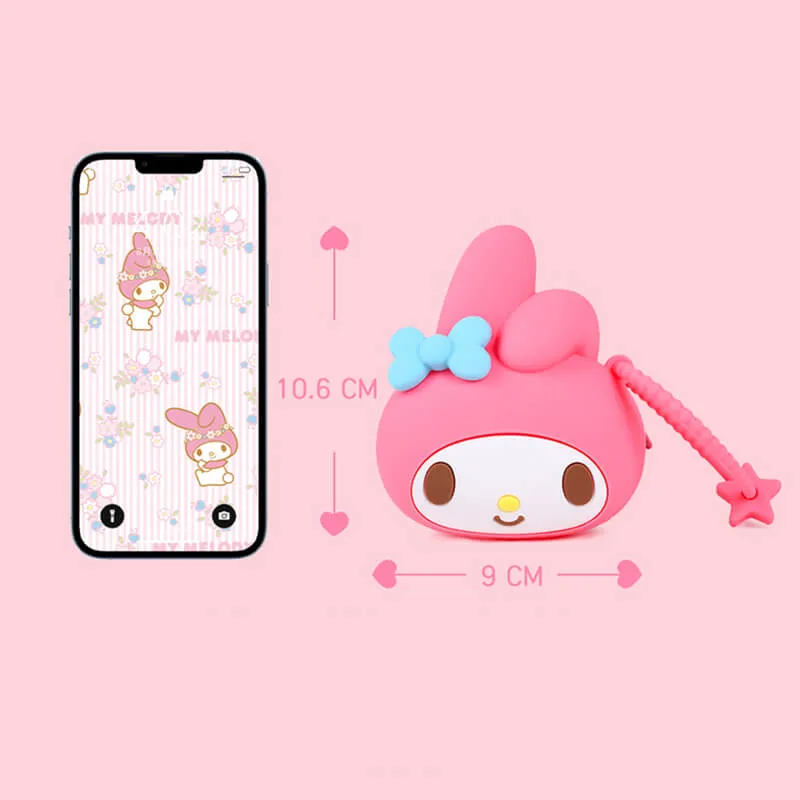 Sanrio Die-cut Silicone Zipper Coin Purse